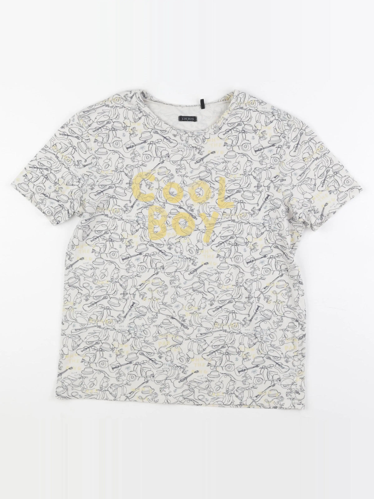 IKKS - tee-shirt blanc, multicolore - 14 ans