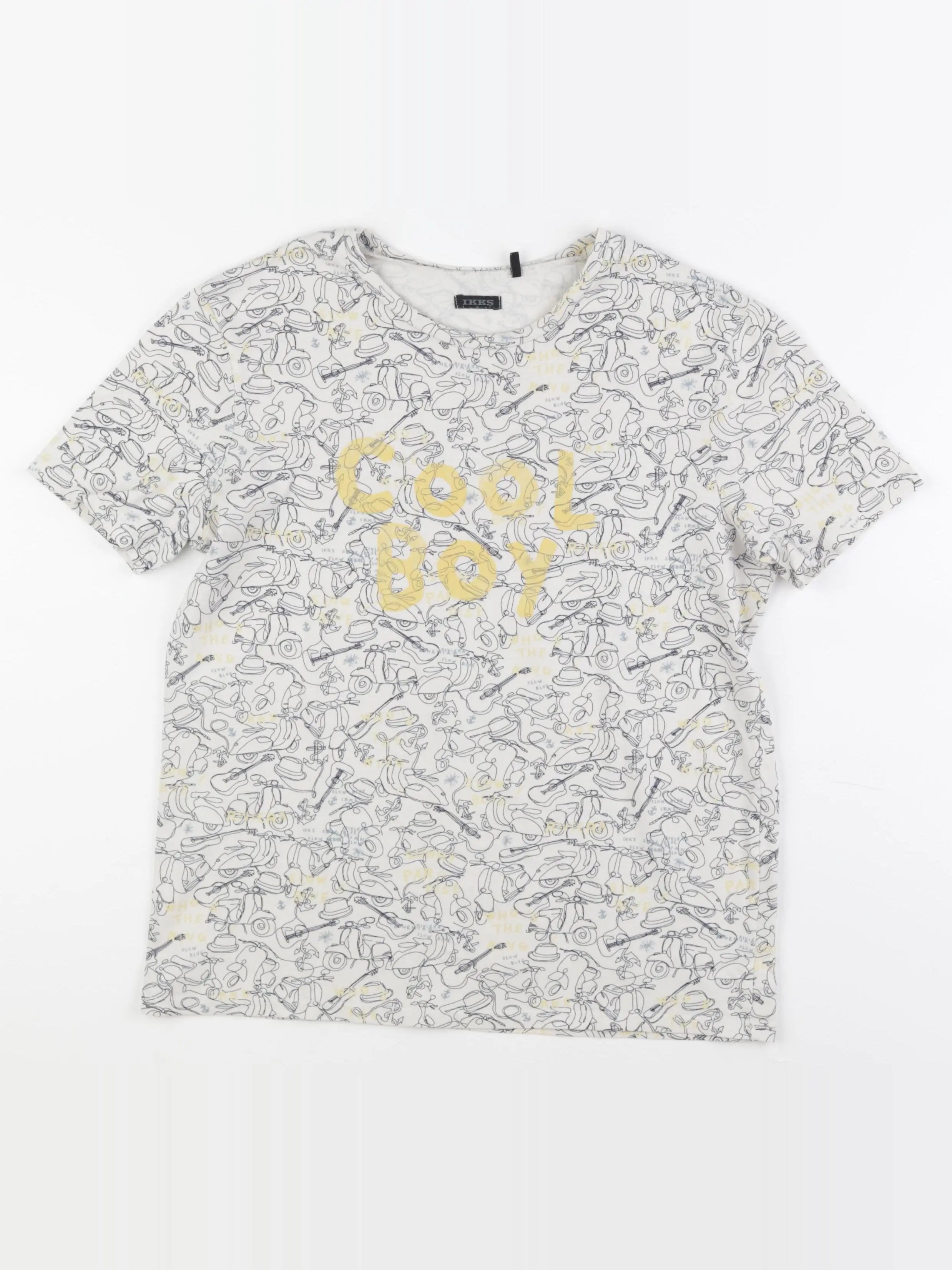 IKKS - tee-shirt blanc, multicolore - 14 ans