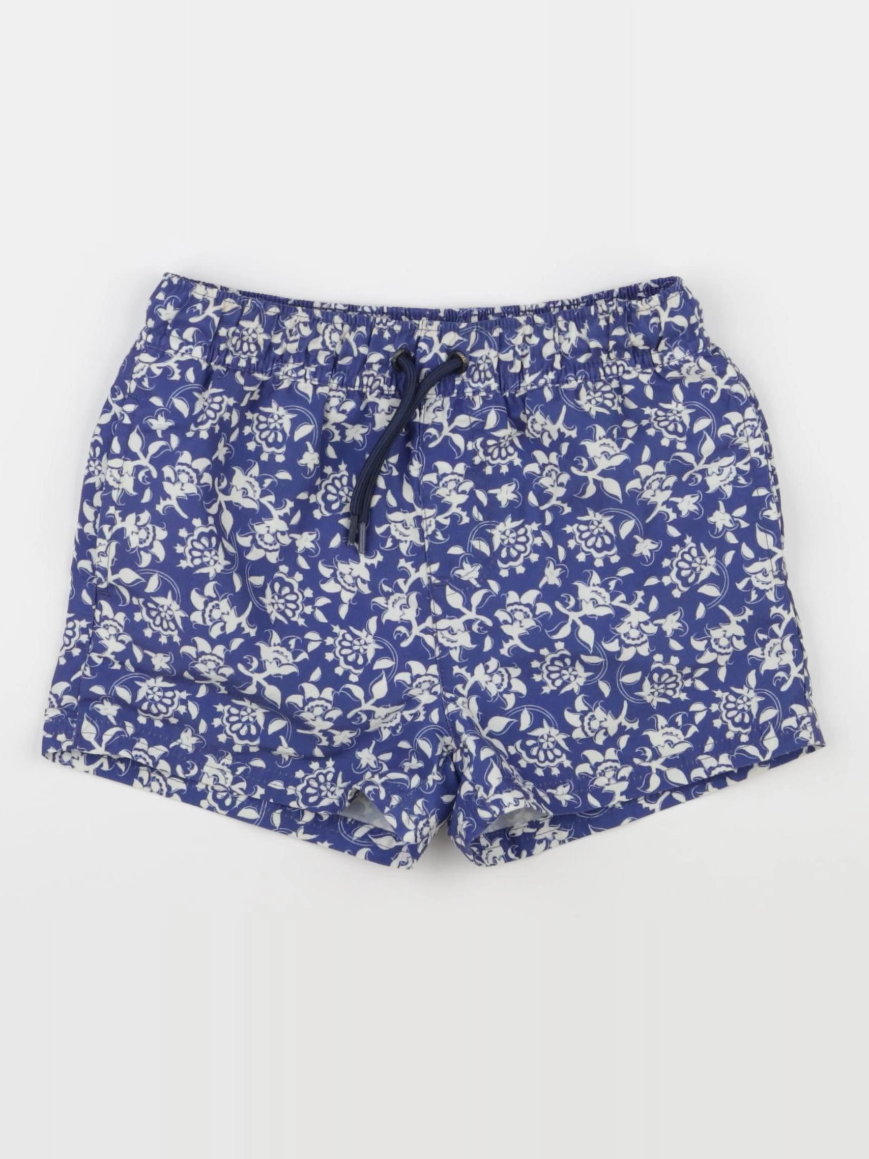 Vertbaudet - maillot de bain bleu, blanc - 6 ans