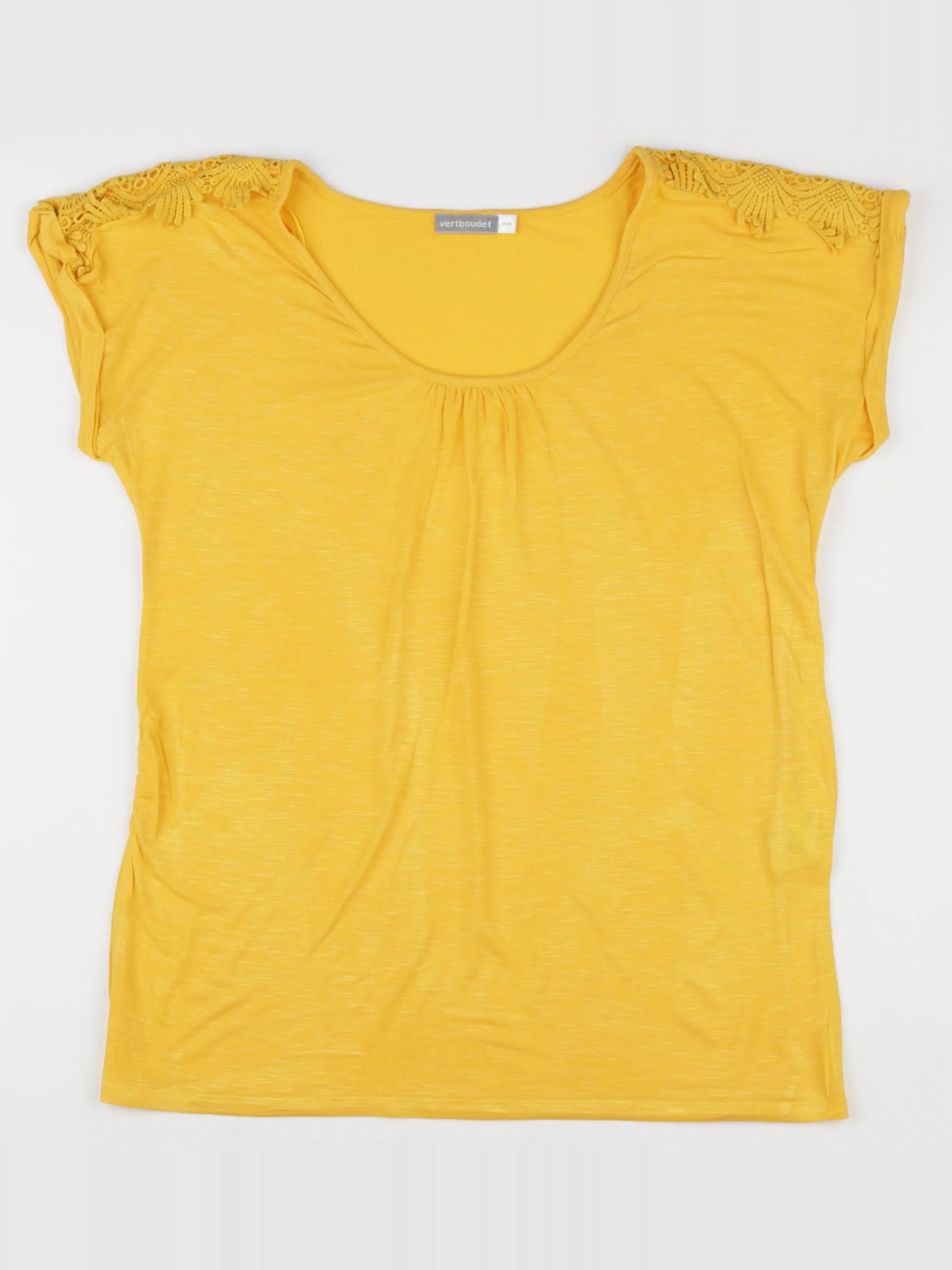 Vertbaudet - tee-shirt grossesse jaune - 38 à 40