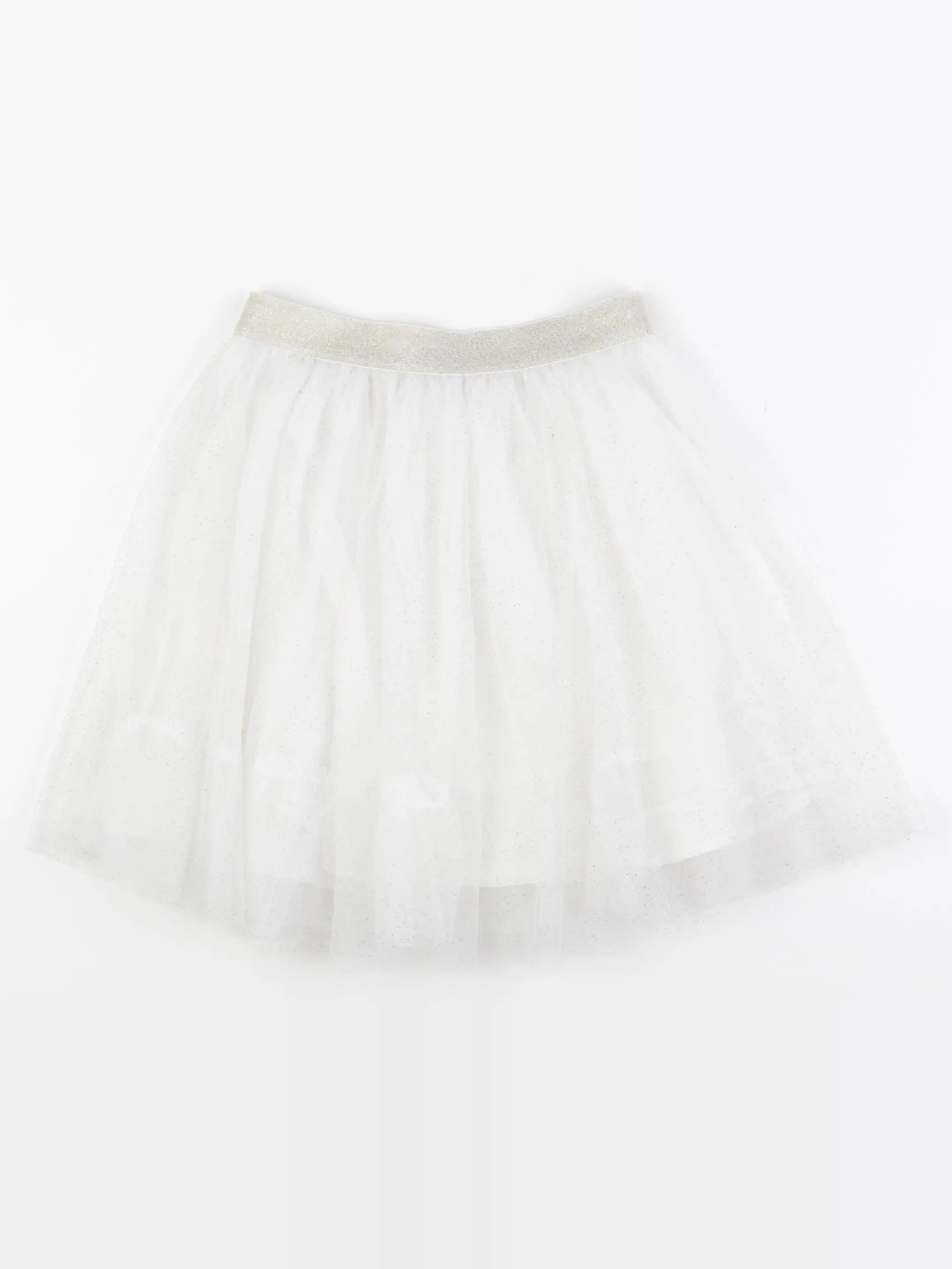 Vertbaudet - jupe blanc, or - 9 ans