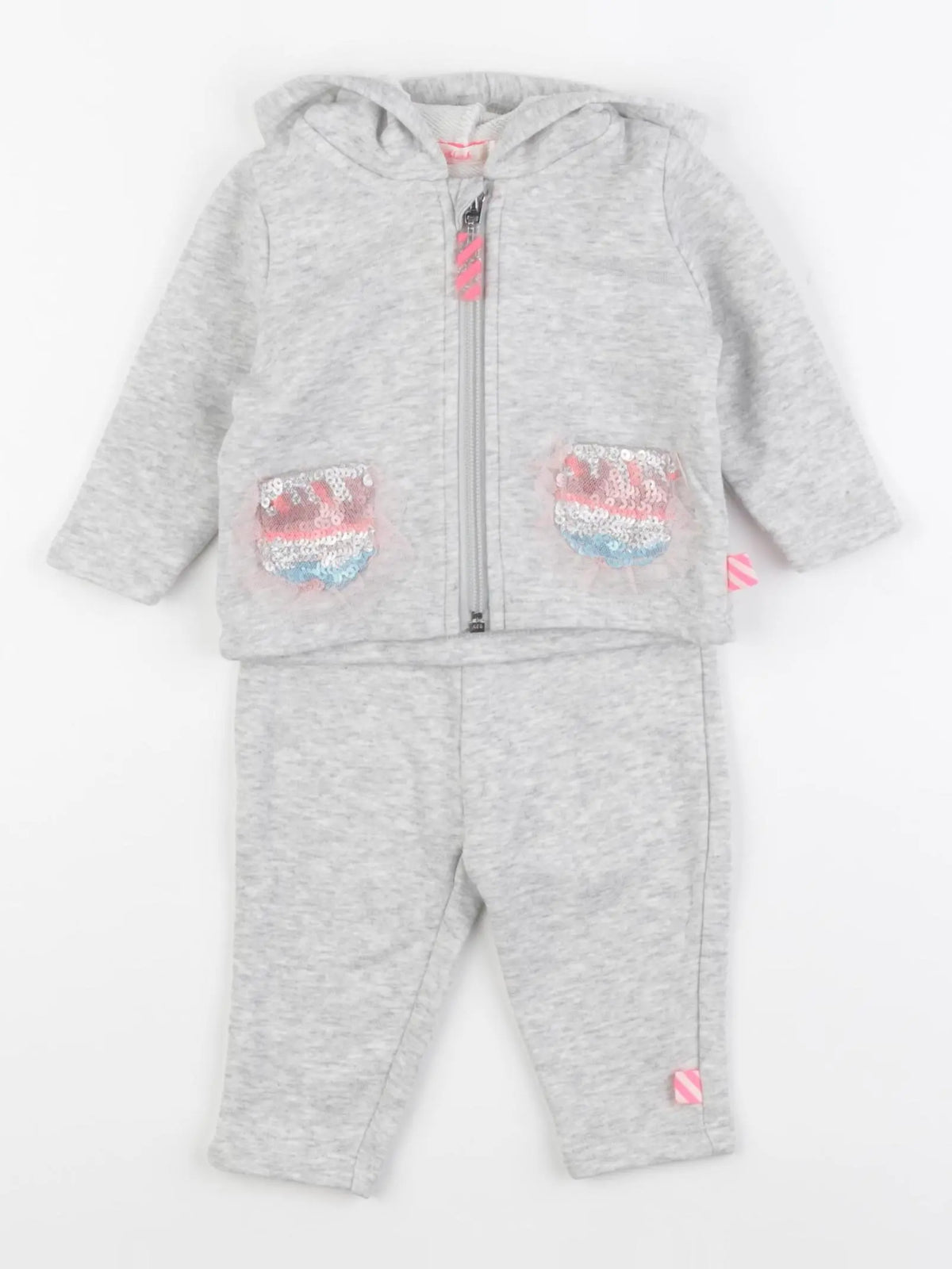 Billie Blush - ensemble gris - 3 mois