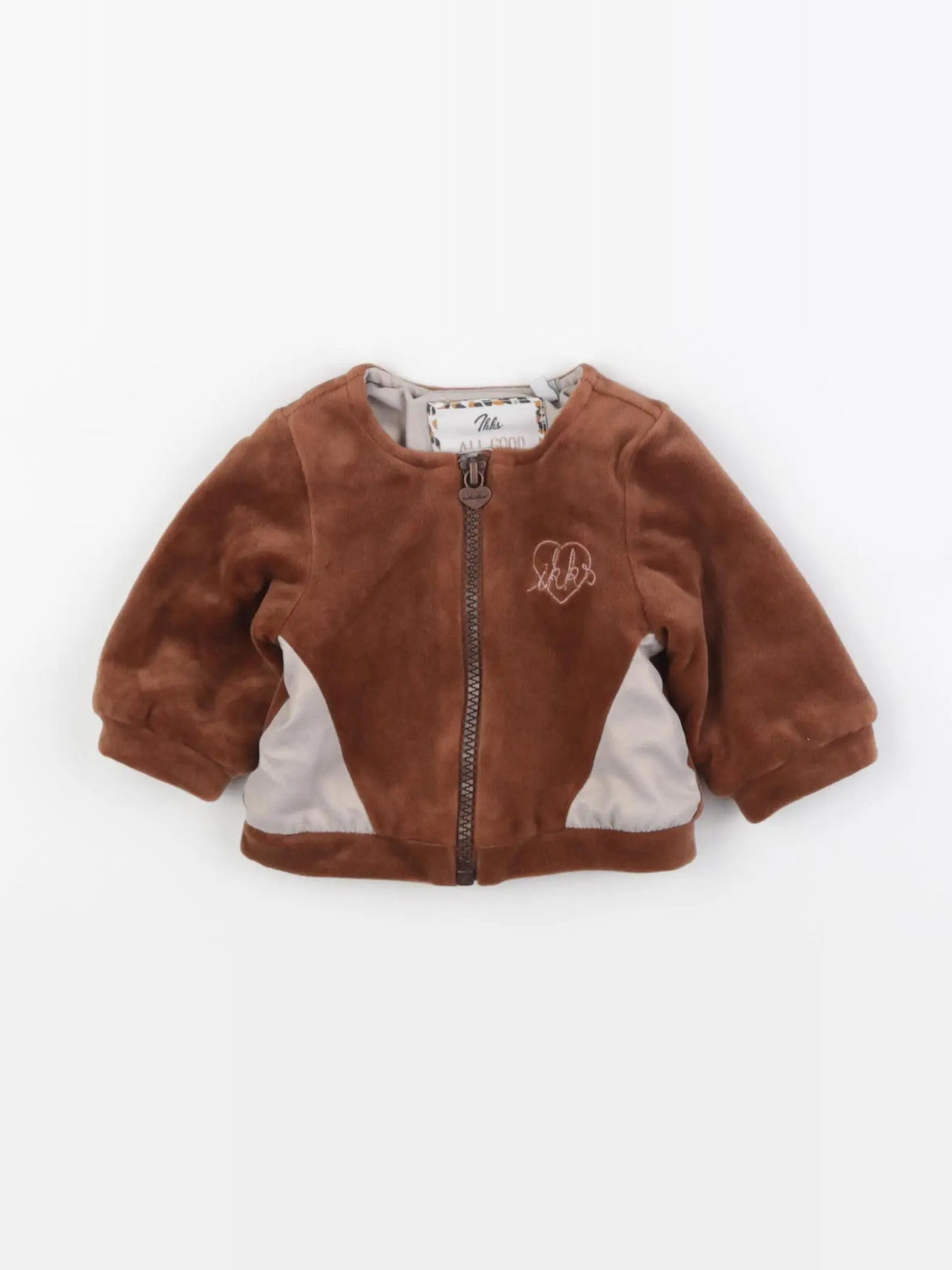 H&M - sweat marron - 3 mois