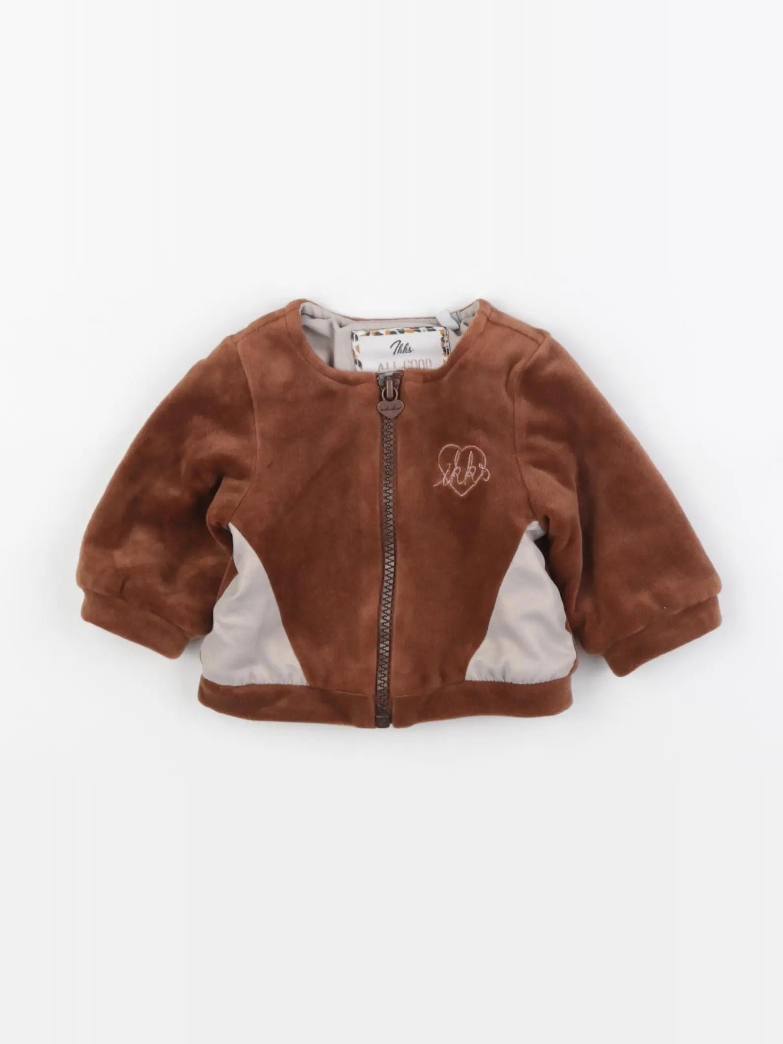 H&M - sweat marron - 3 mois