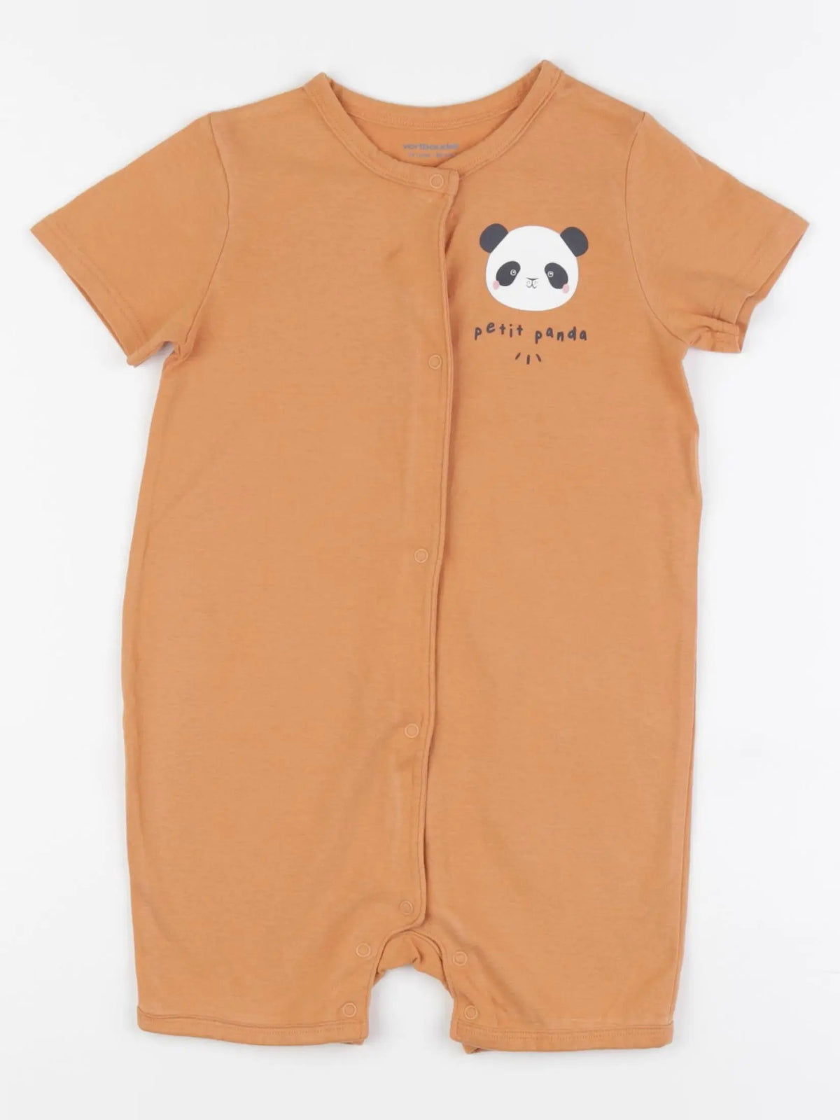 Vertbaudet - pyjama coton orange - 24 mois