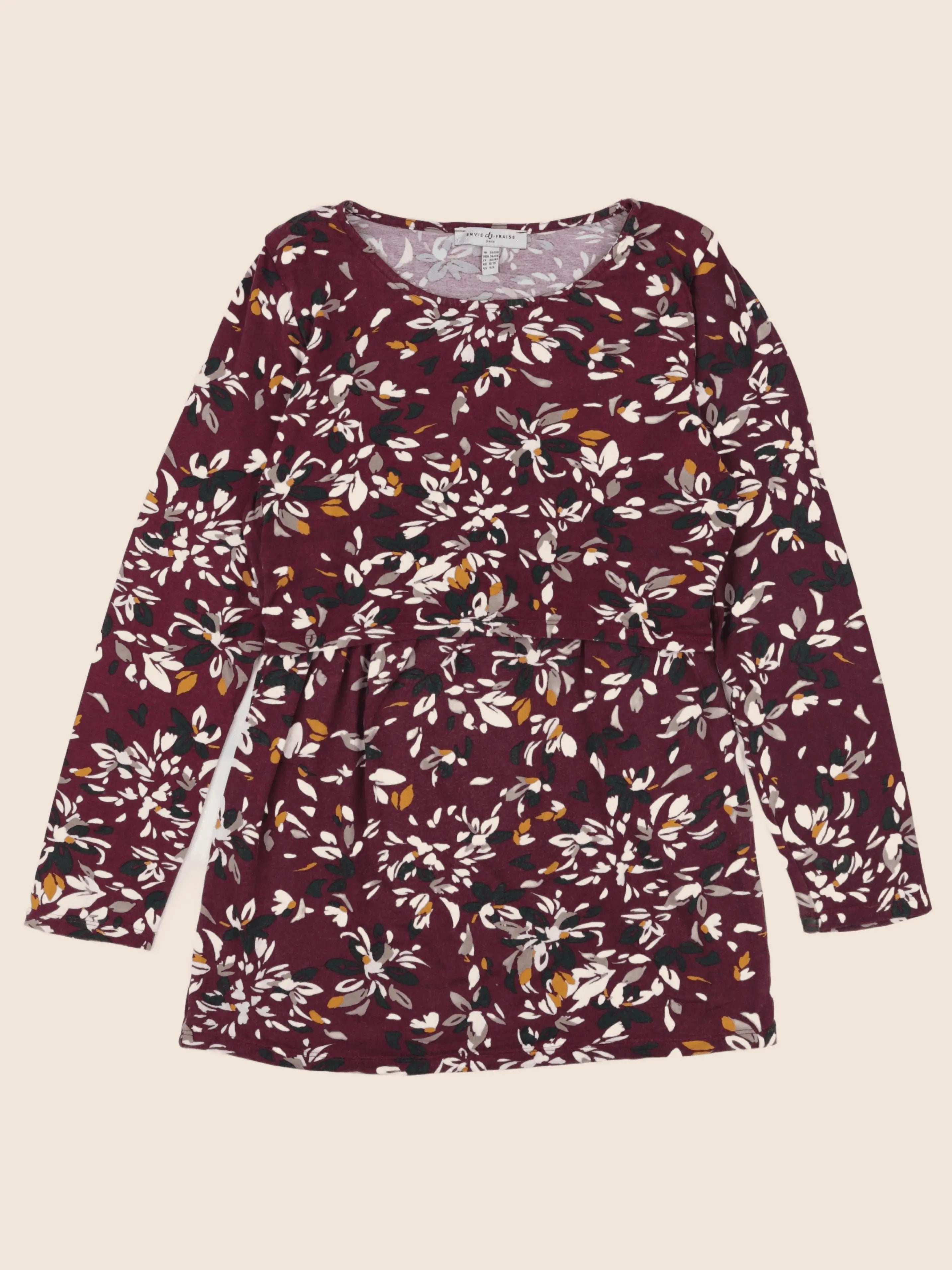 Envie de fraise - tee-shirt grossesse violet - 36 à 38