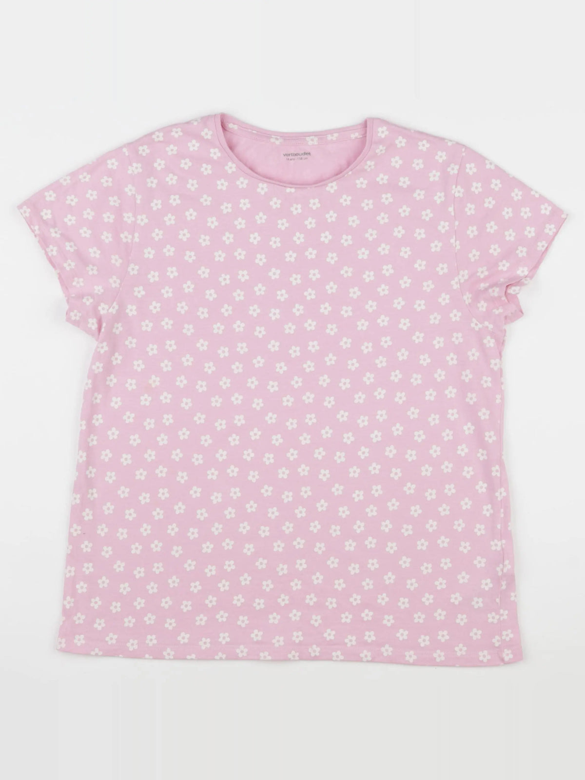 Vertbaudet - tee-shirt rose - 14 ans