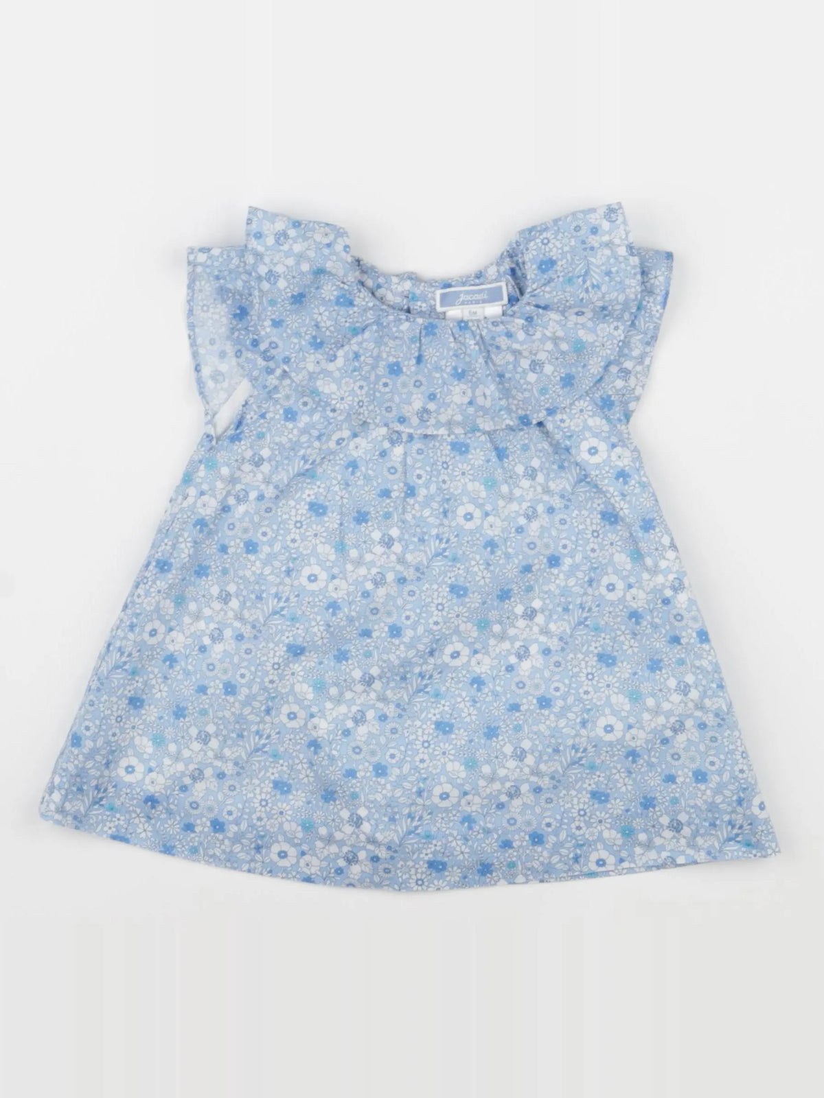 Jacadi - robe liberty bleu - 6 mois