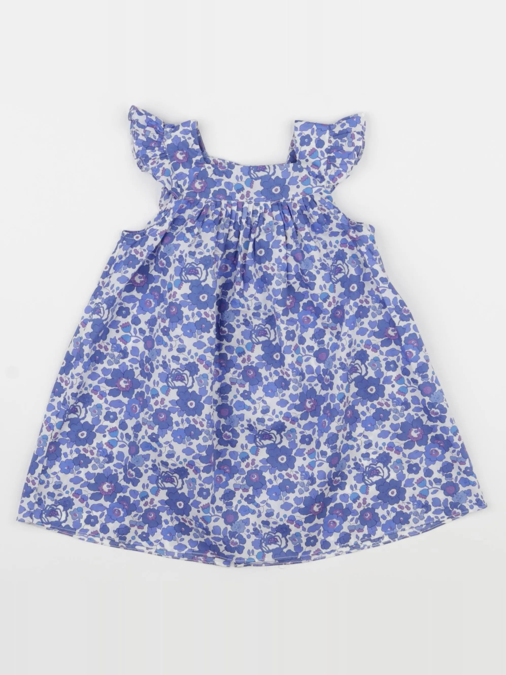 Jacadi - robe liberty bleu - 12 mois