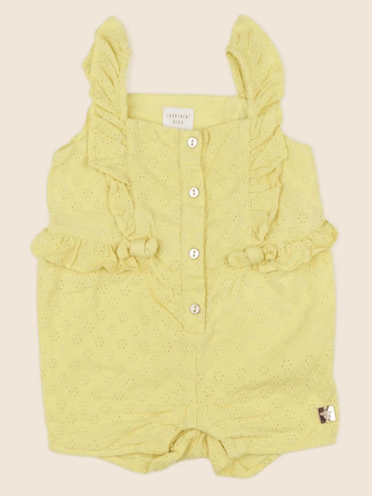 Carrément Beau - combinaison jaune - 12 mois
