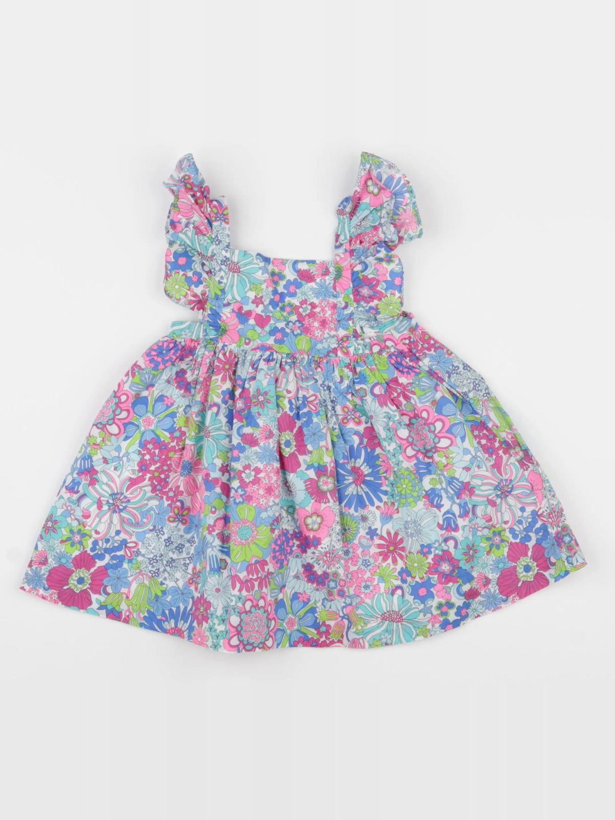 Jacadi - robe liberty multicolore - 12 mois