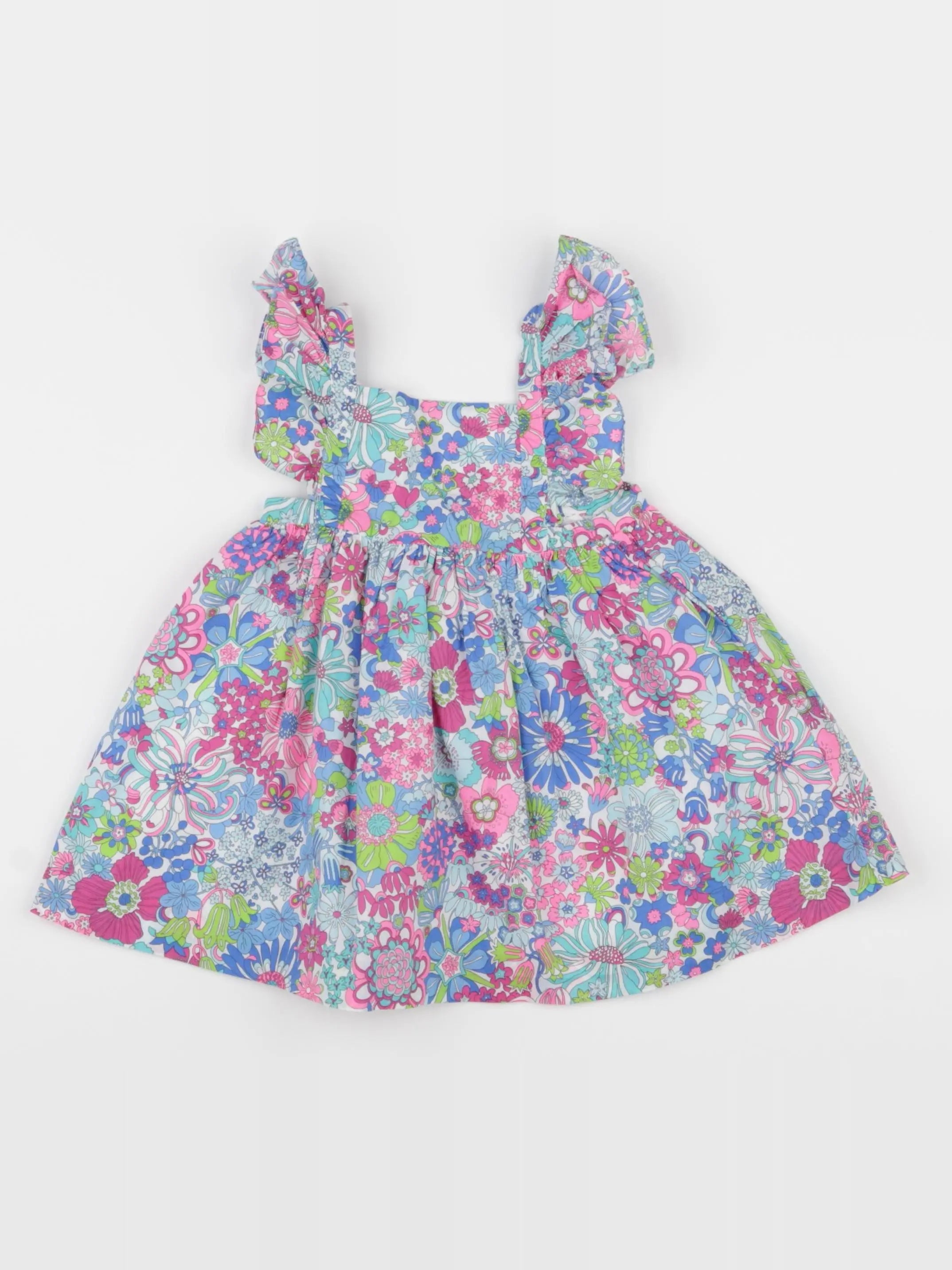 Jacadi - robe liberty multicolore - 12 mois