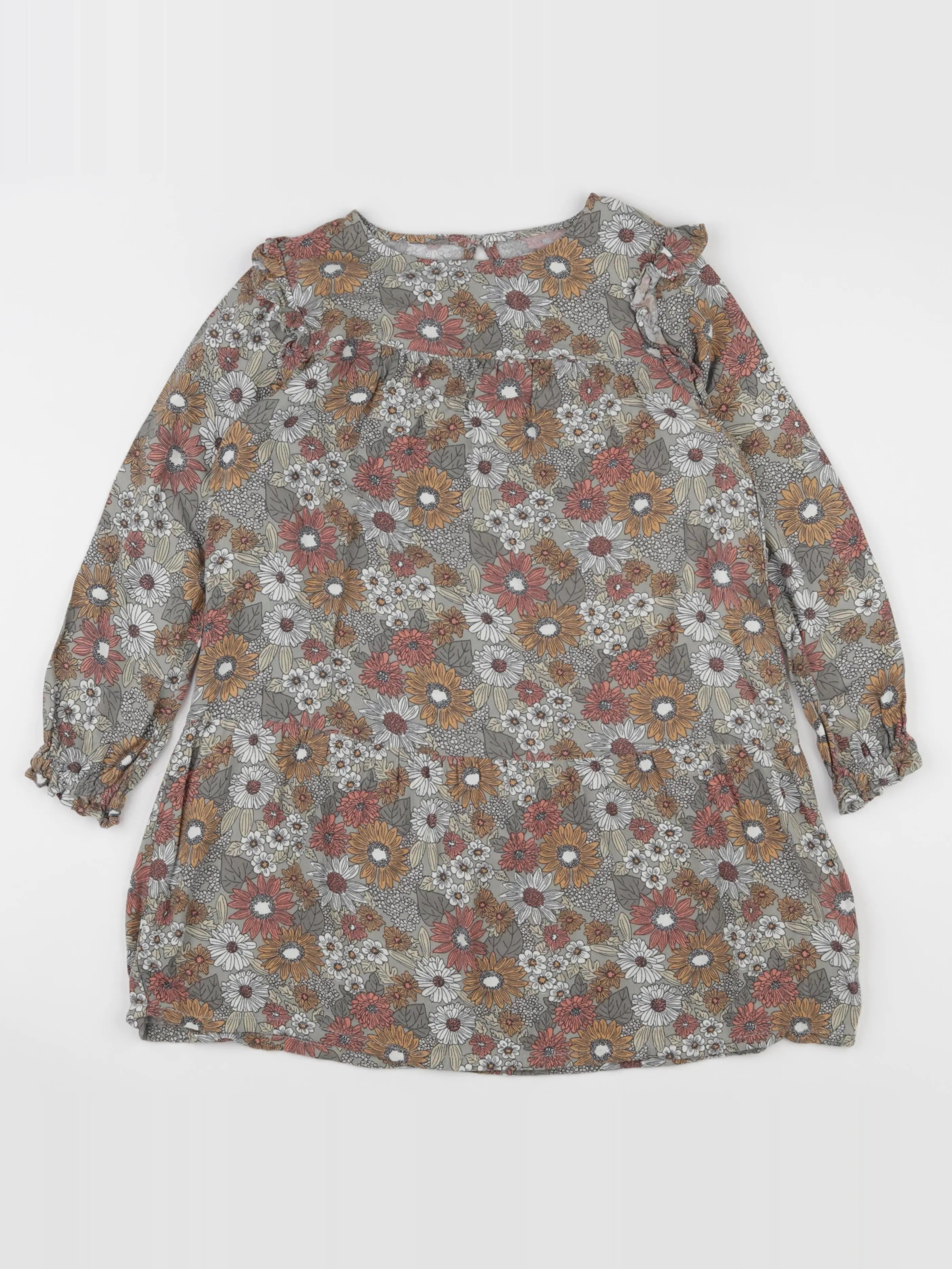 Vertbaudet - robe vert - 7 ans