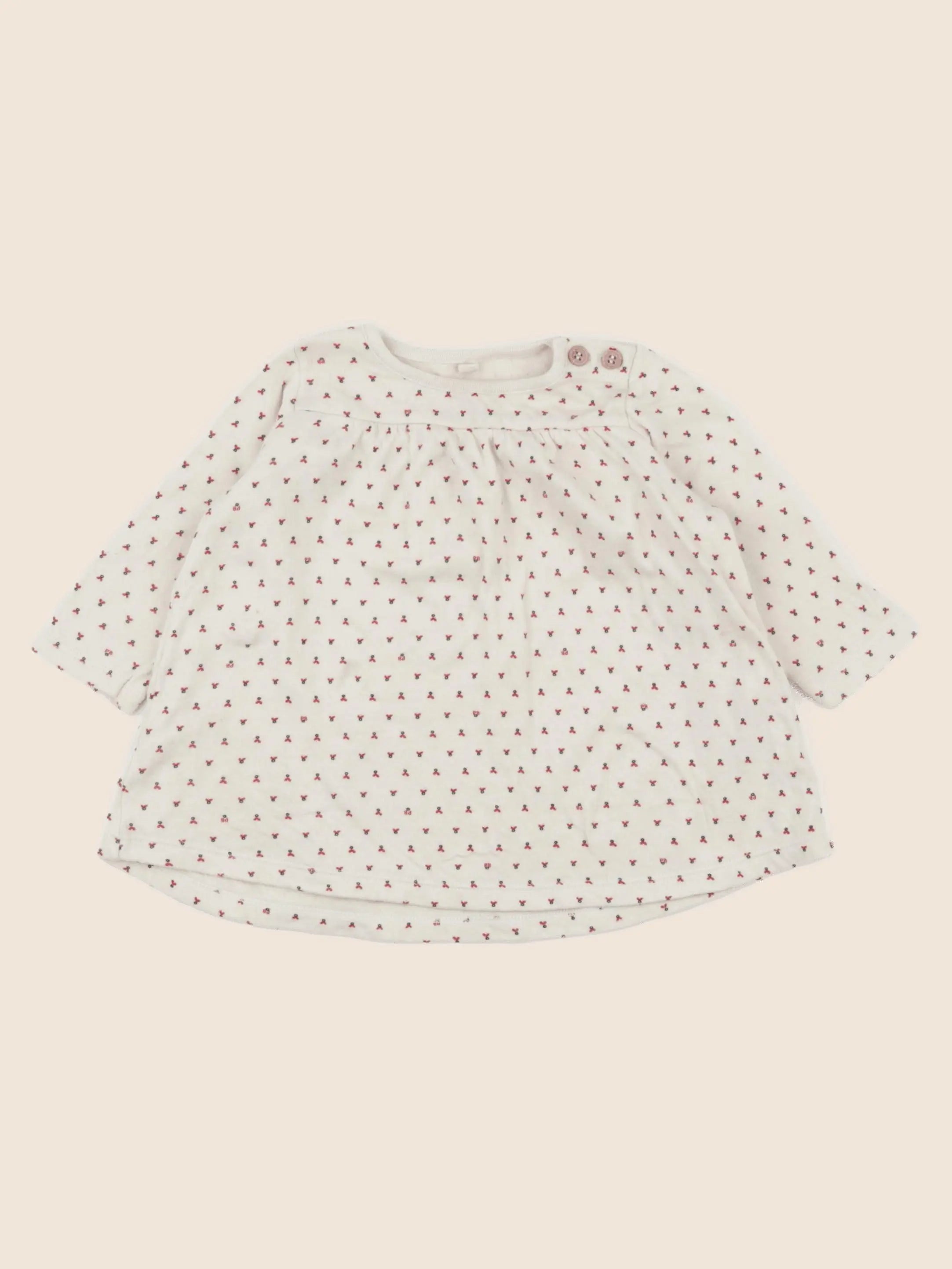 Petit Bateau - robe beige - 12 mois