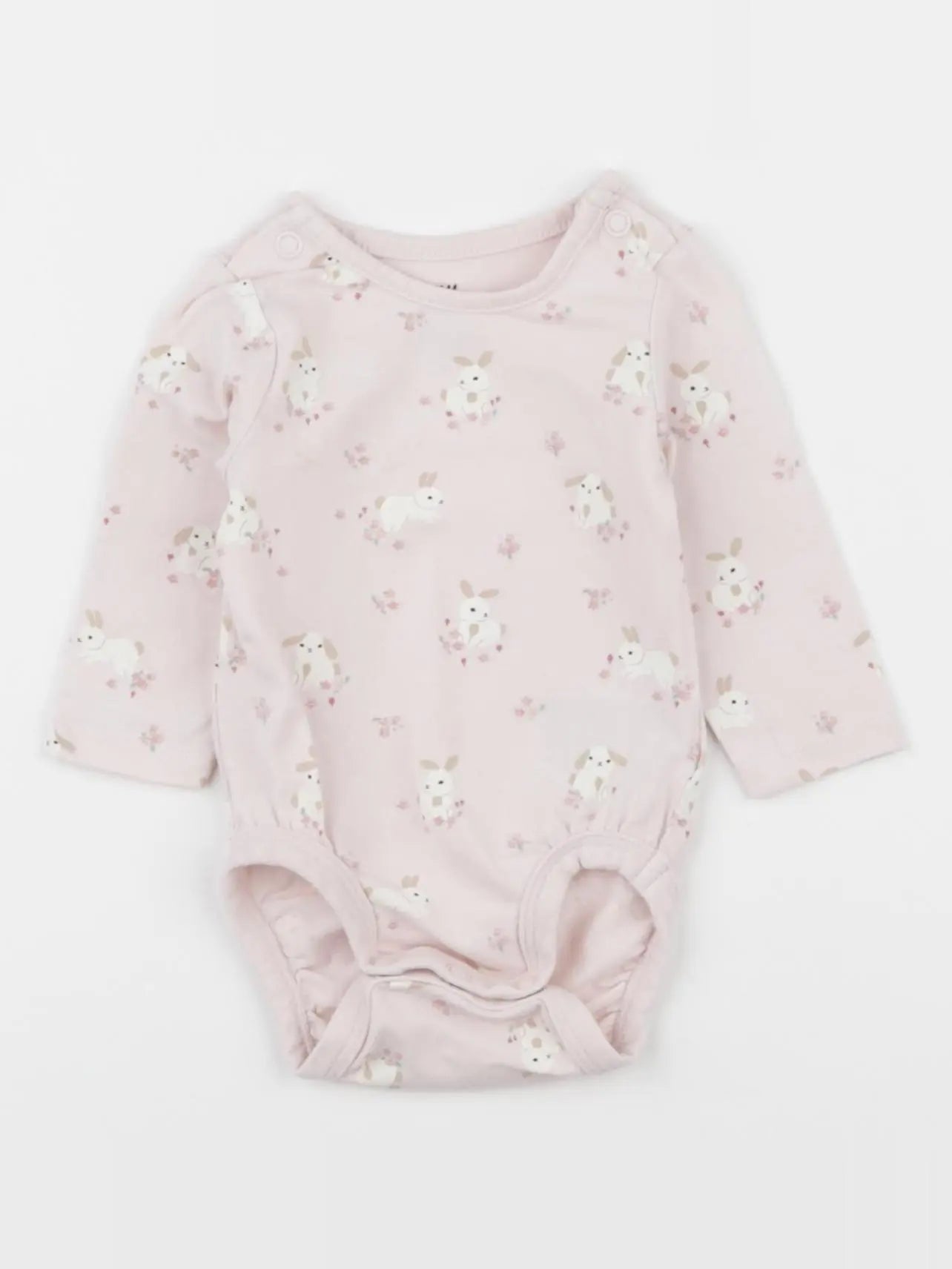 H&M - body rose - 0/1 mois