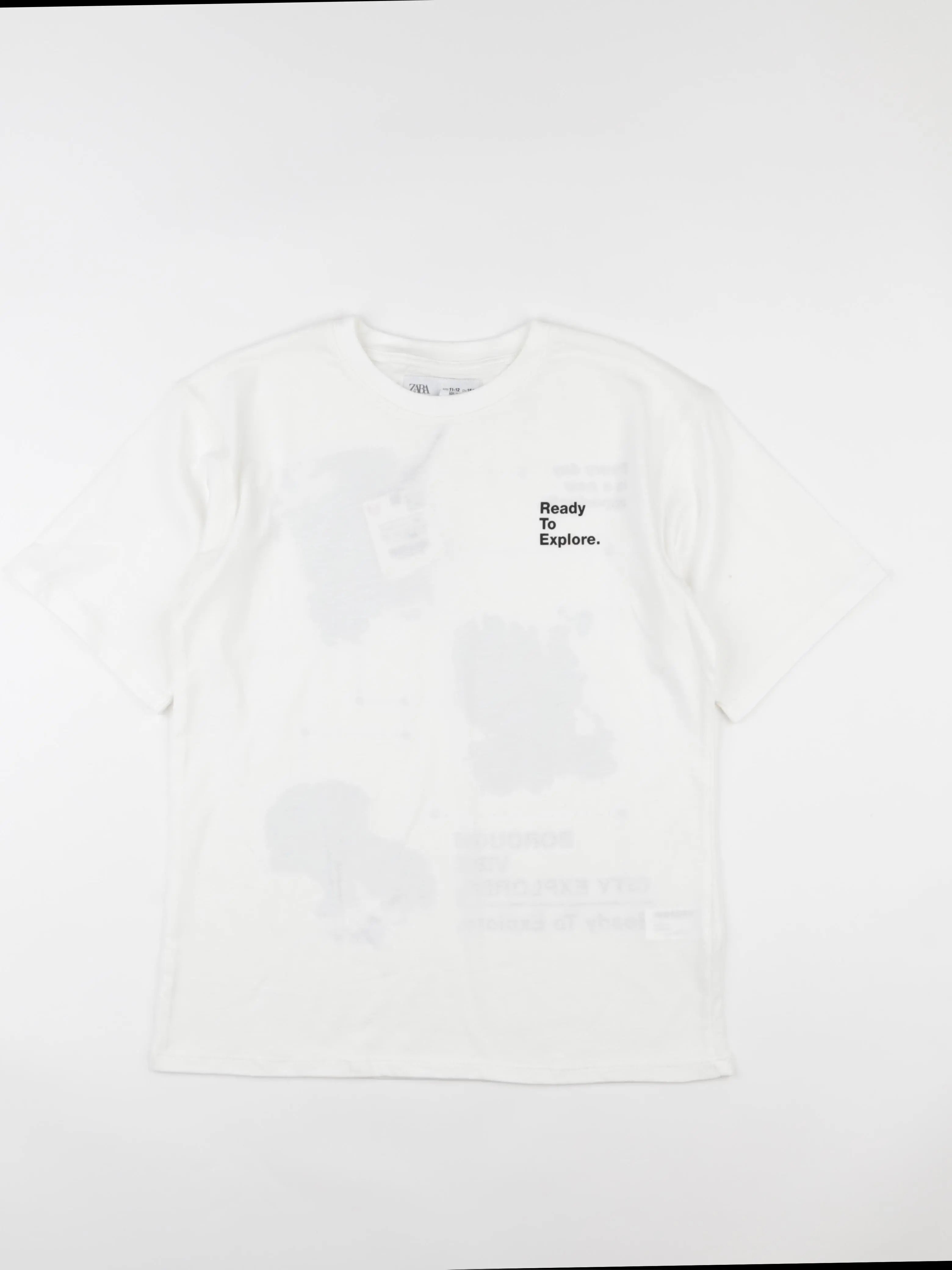 Zara - tee-shirt blanc - 11/12 ans