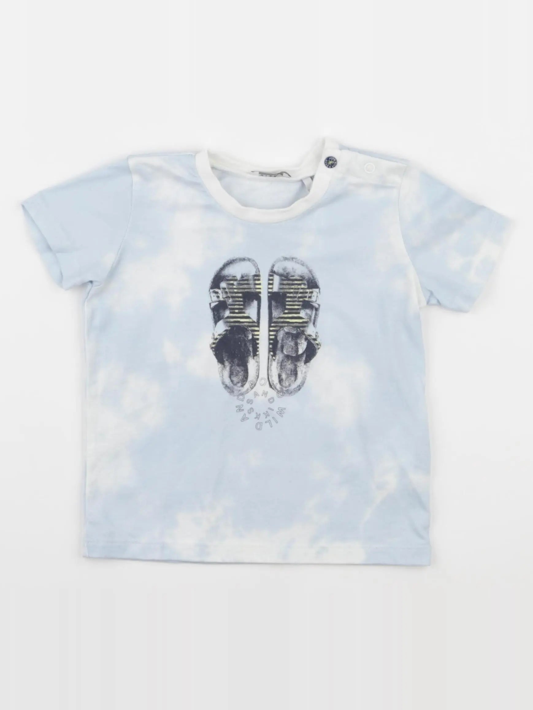 IKKS - tee-shirt bleu - 12 mois