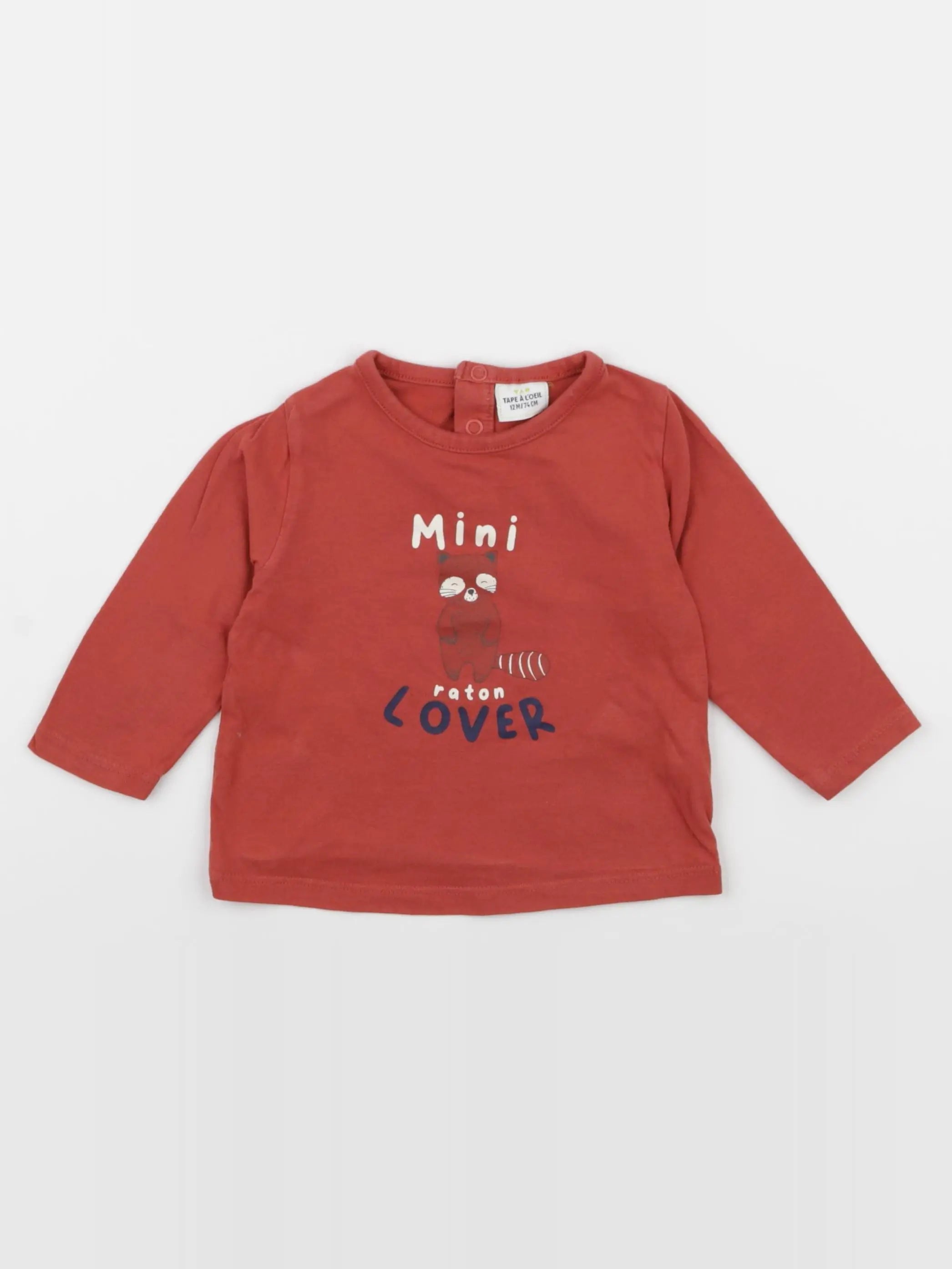 Tape à l'oeil - tee-shirt rouge - 12 mois