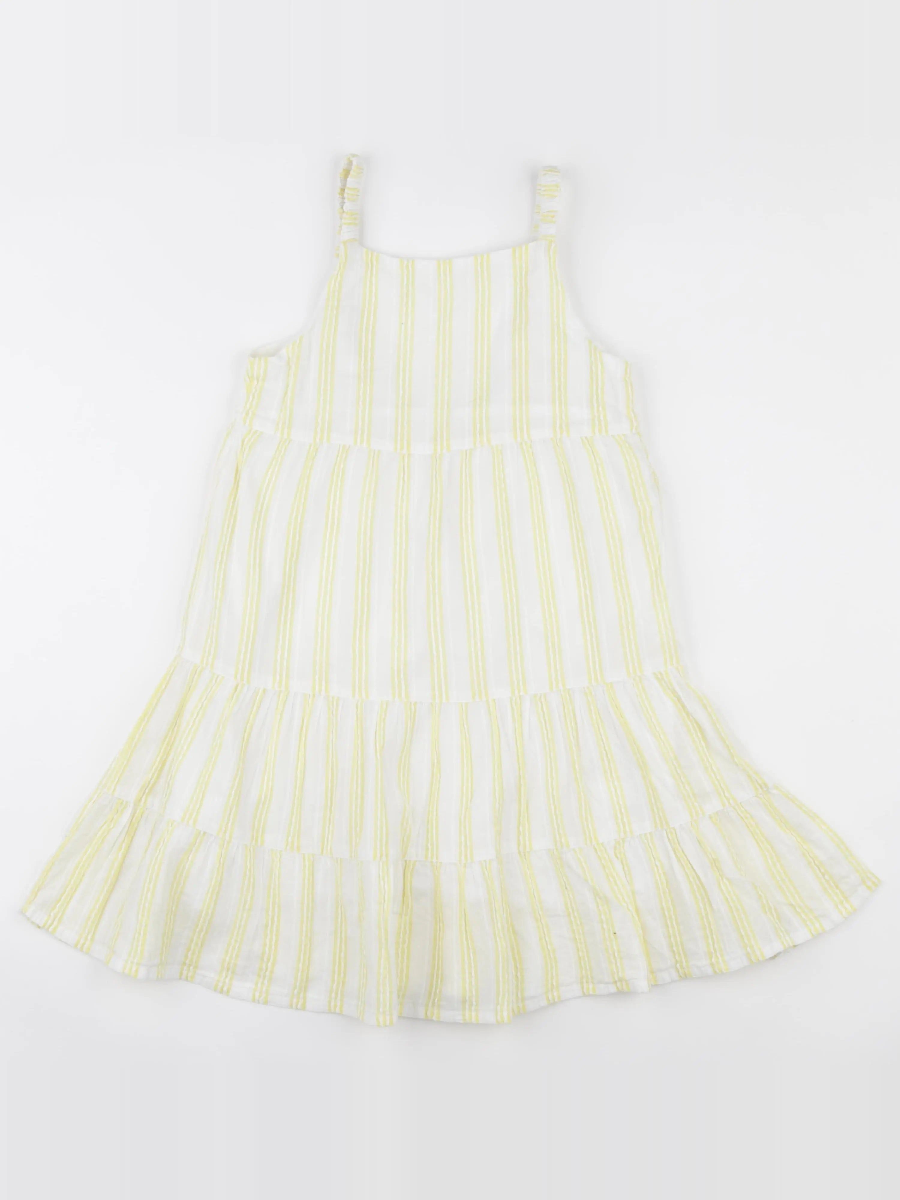 Mango - robe blanc, jaune - 9 ans