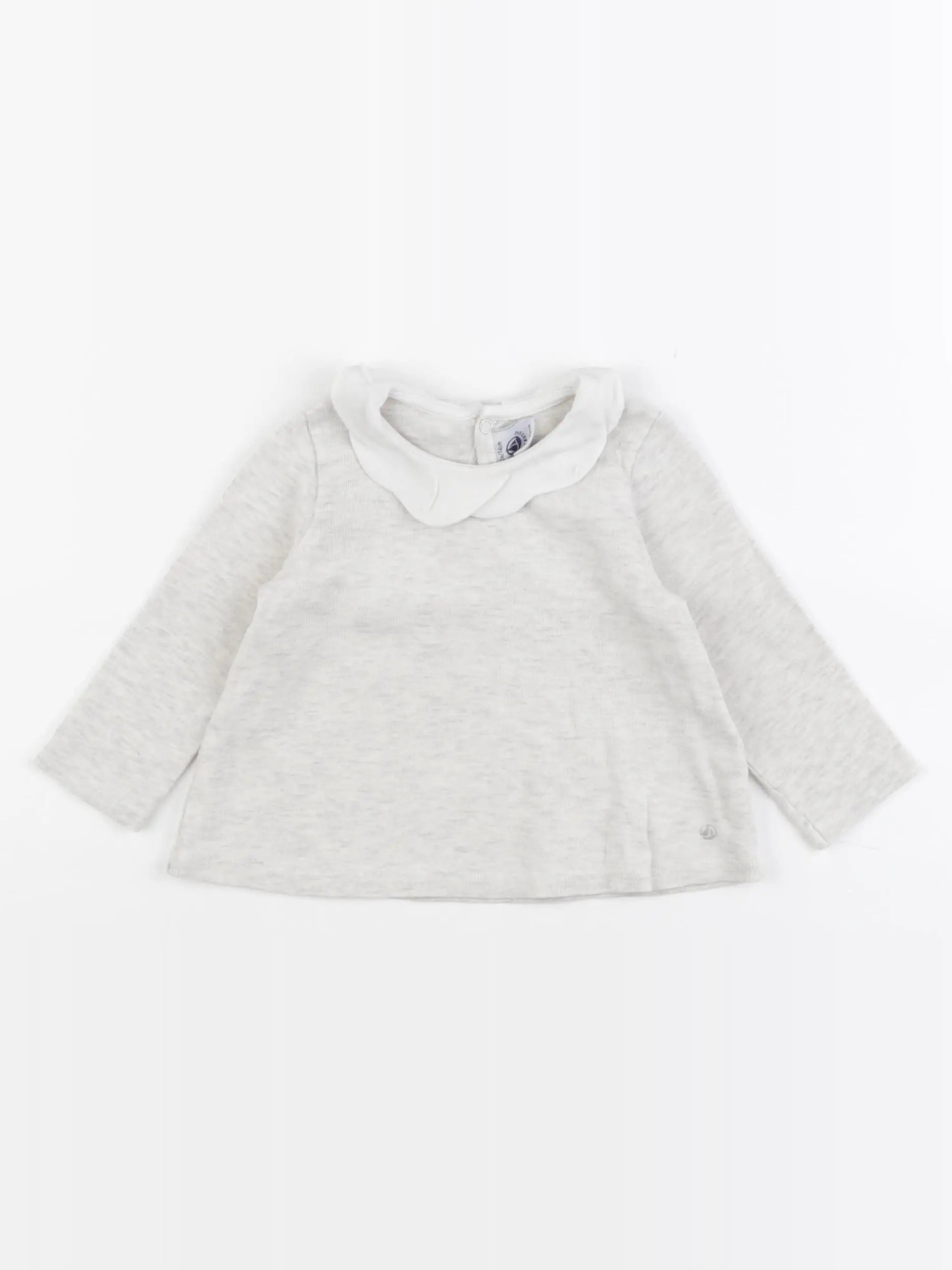 Petit Bateau - tee-shirt beige - 12 mois