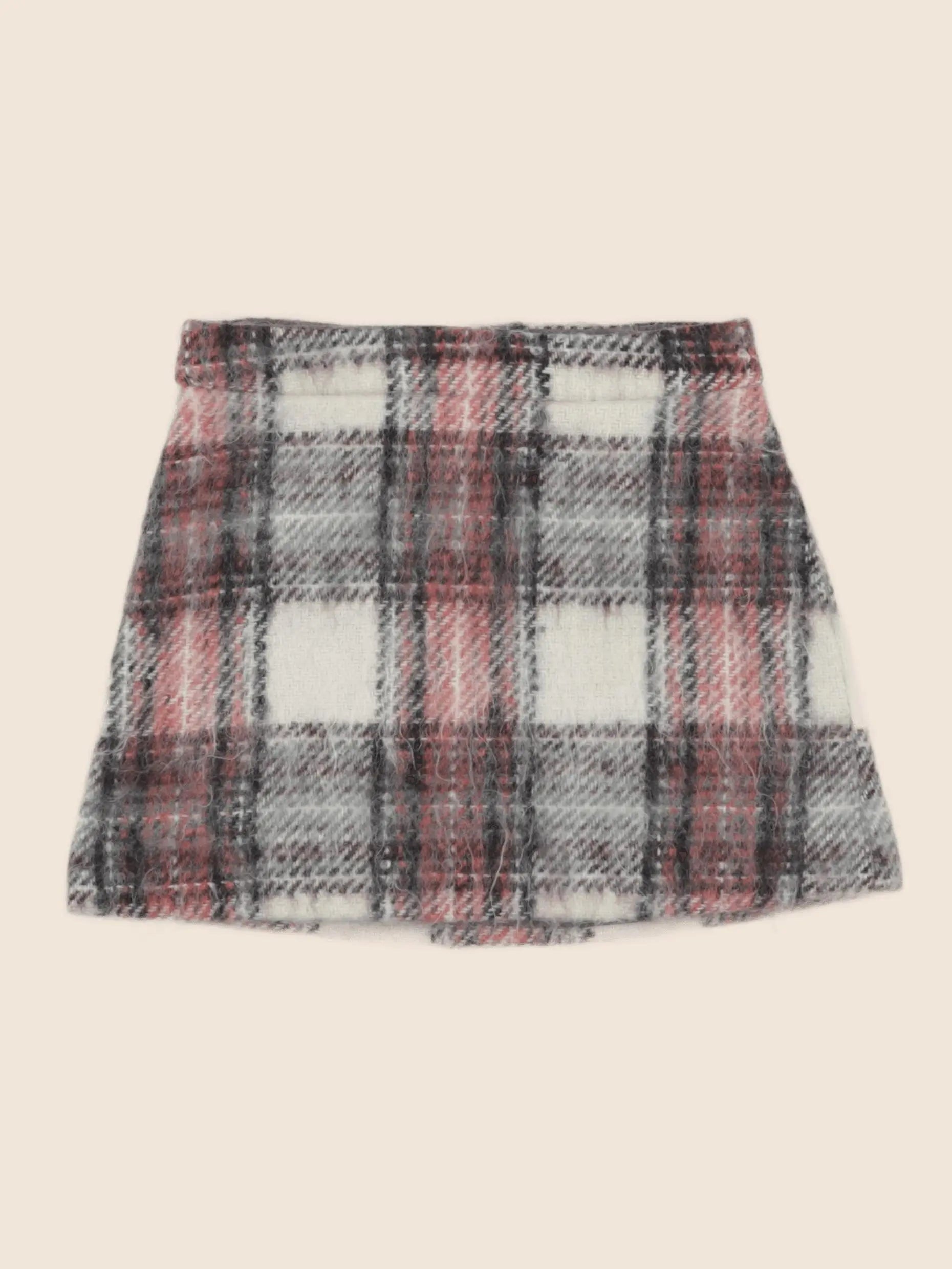 Bonpoint - jupe rose, gris - 8 ans