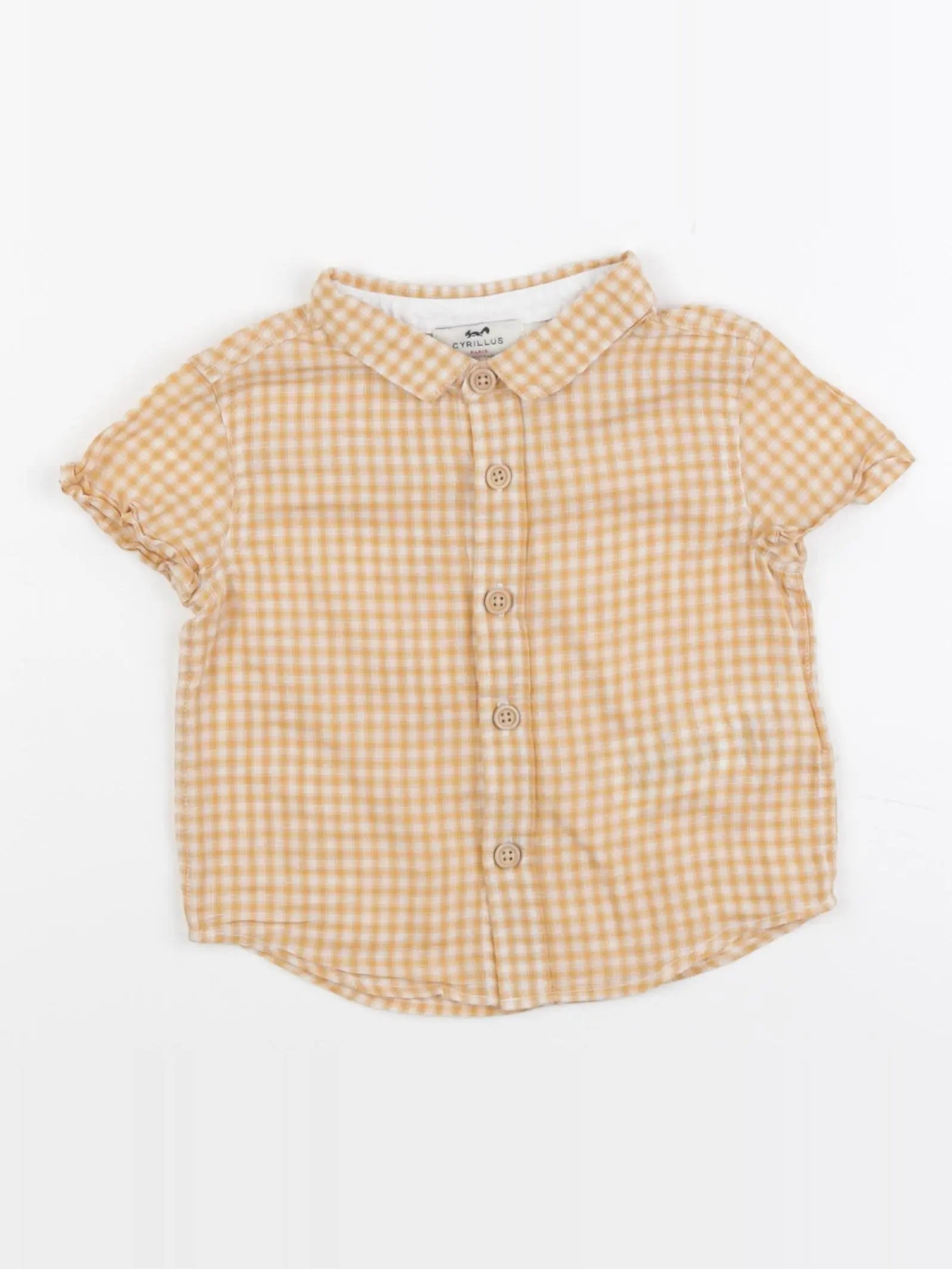 Cyrillus - chemise orange - 18 mois