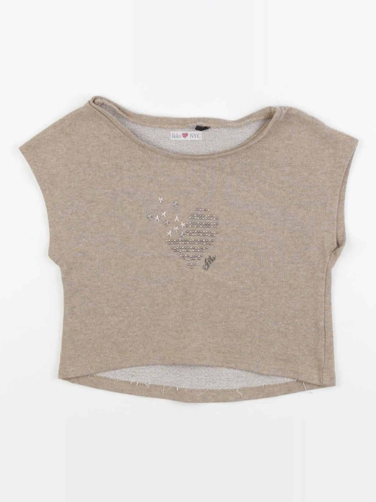 IKKS - tee-shirt or, beige - 8 ans