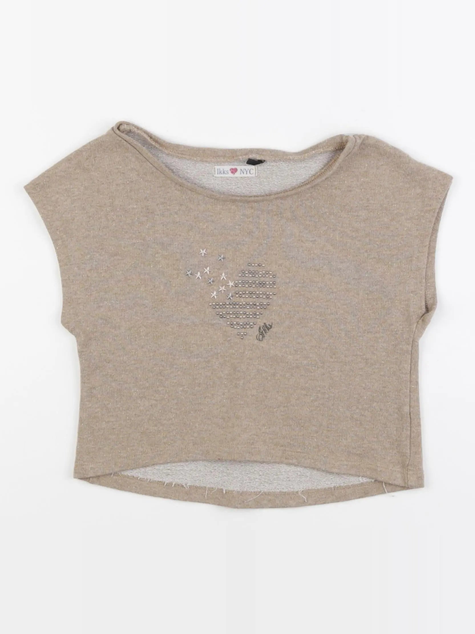IKKS - tee-shirt or, beige - 8 ans