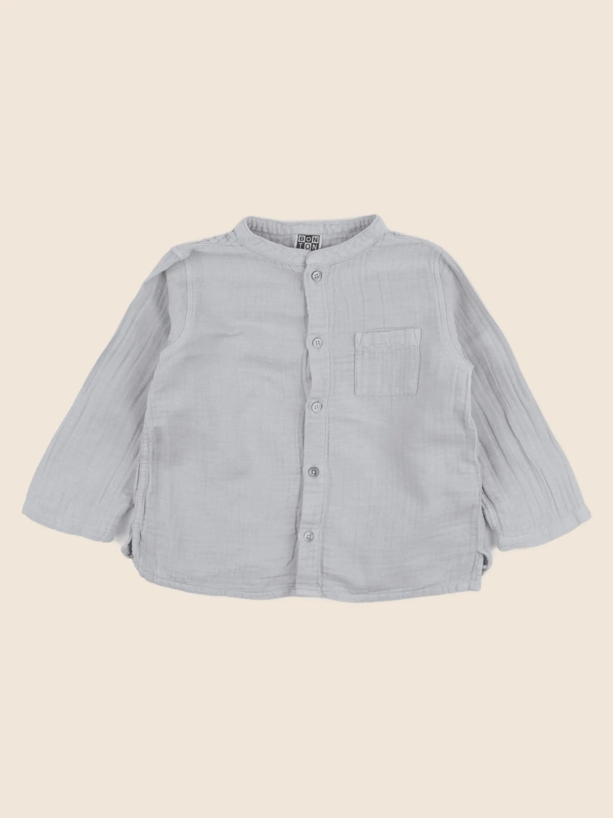 Bonton - chemise gris - 18 mois