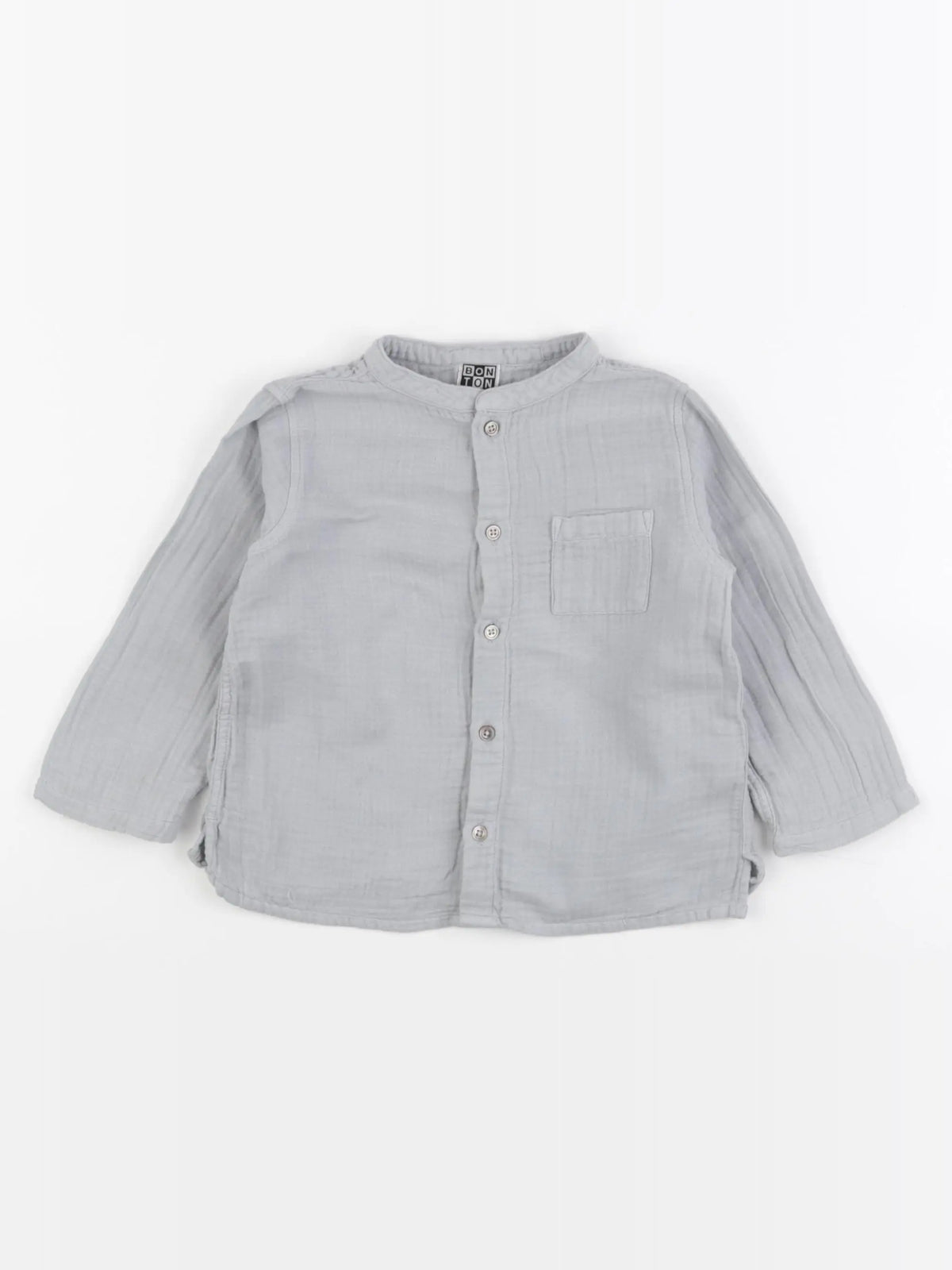 Bonton - chemise gris - 18 mois