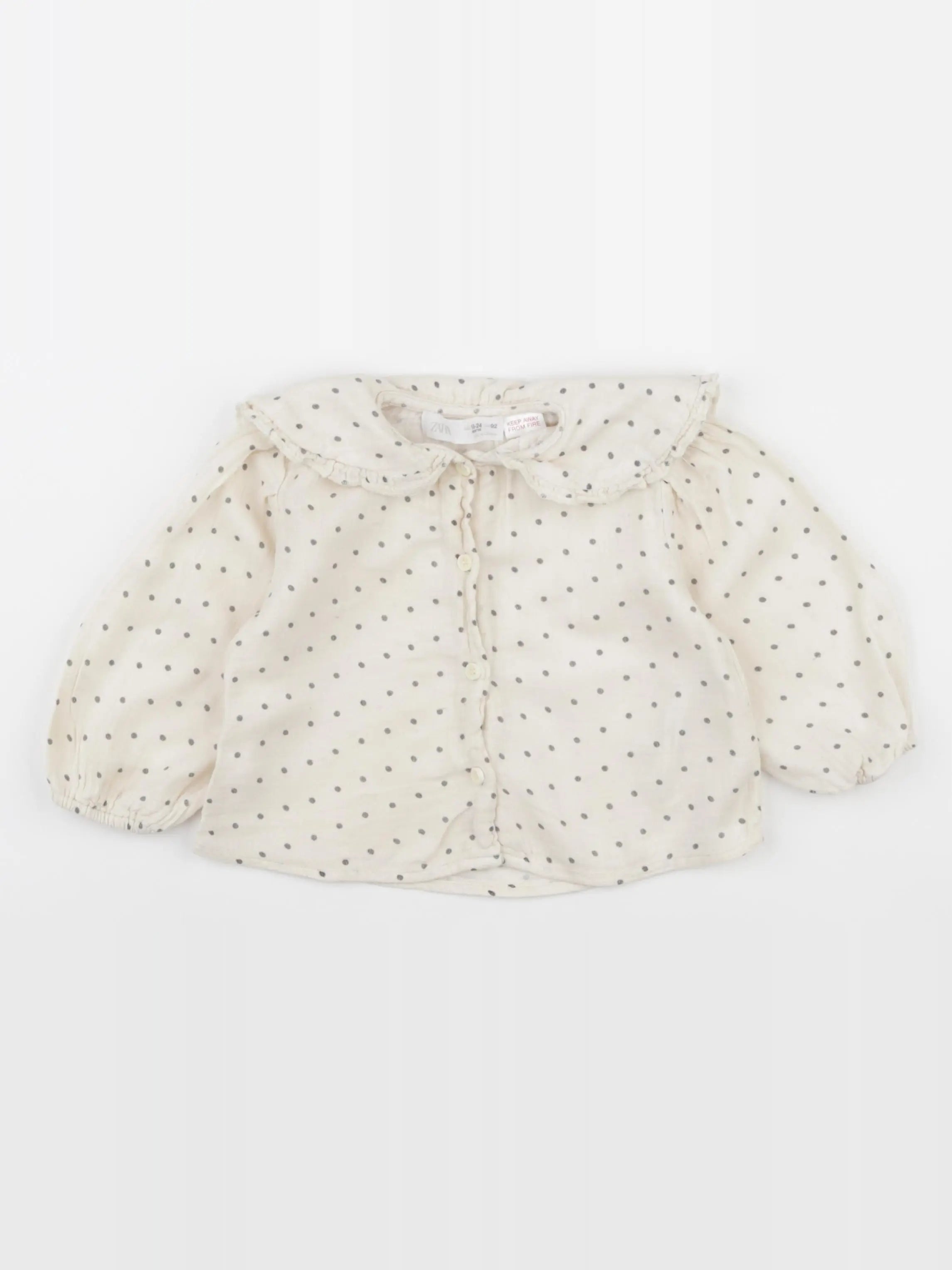 Zara - blouse beige - 18/24 mois