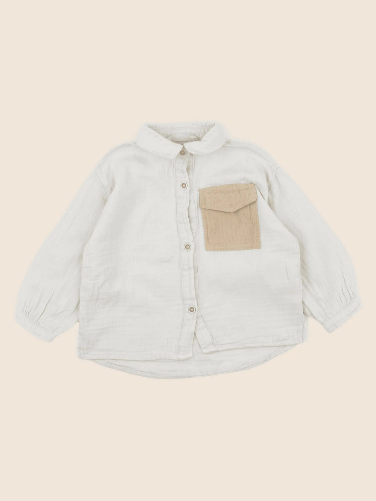 Zara - chemise beige - 18/24 mois