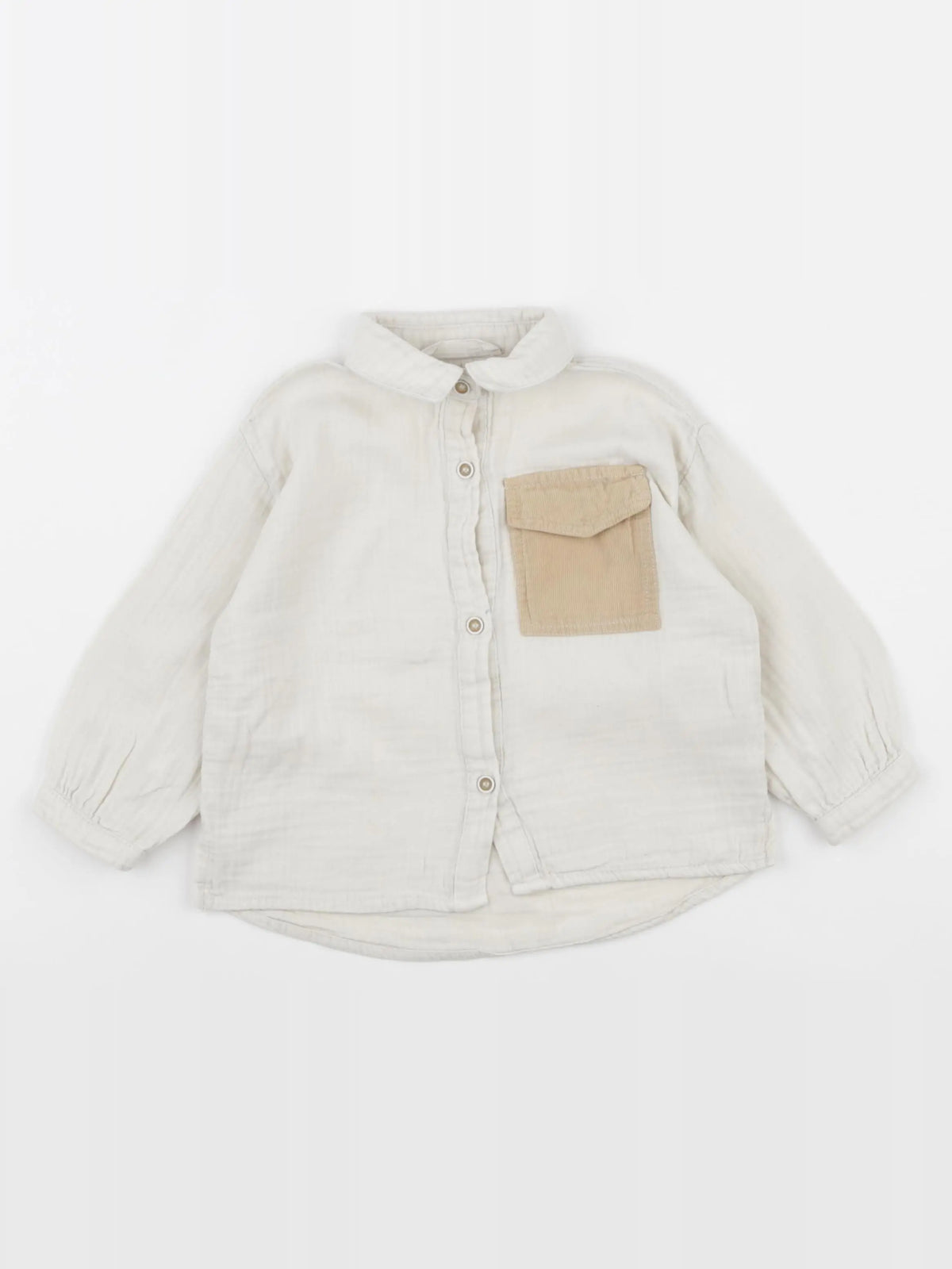 Zara - chemise beige - 18/24 mois
