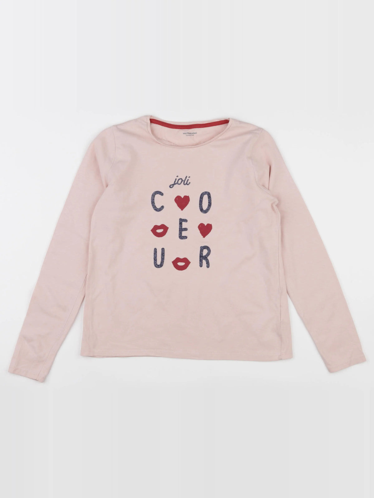 Vertbaudet - tee-shirt rose - 12 ans