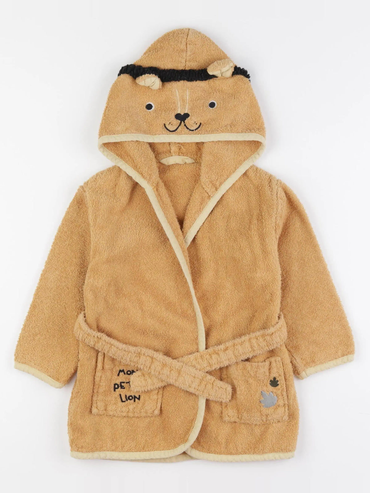 Vertbaudet - peignoir marron - 3 ans 