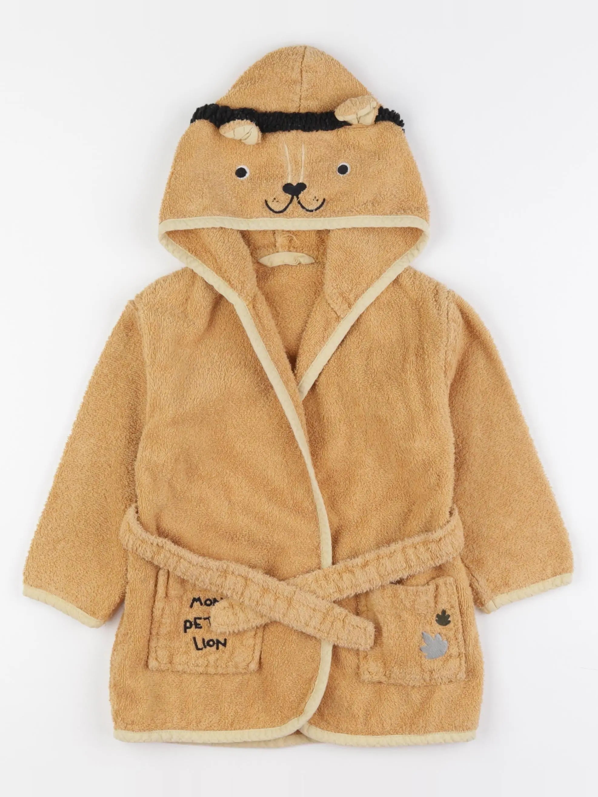 Vertbaudet - peignoir marron - 3 ans 