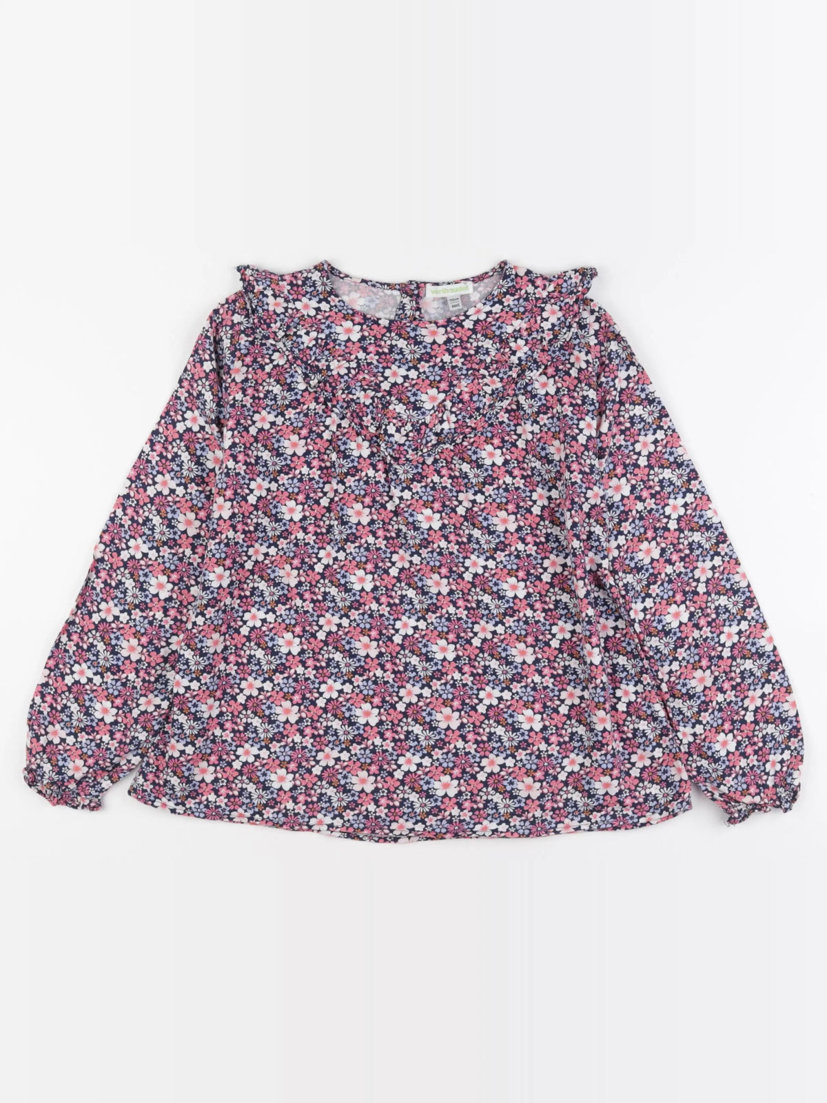 Vertbaudet - blouse rose, bleu - 9 ans