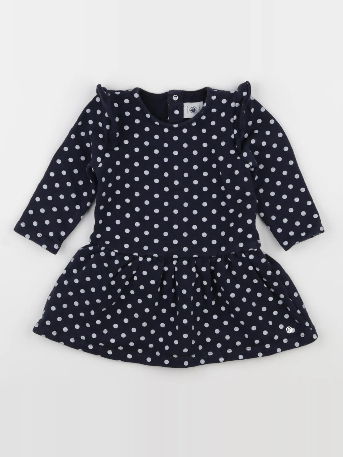 Petit Bateau - robe bleu - 12 mois