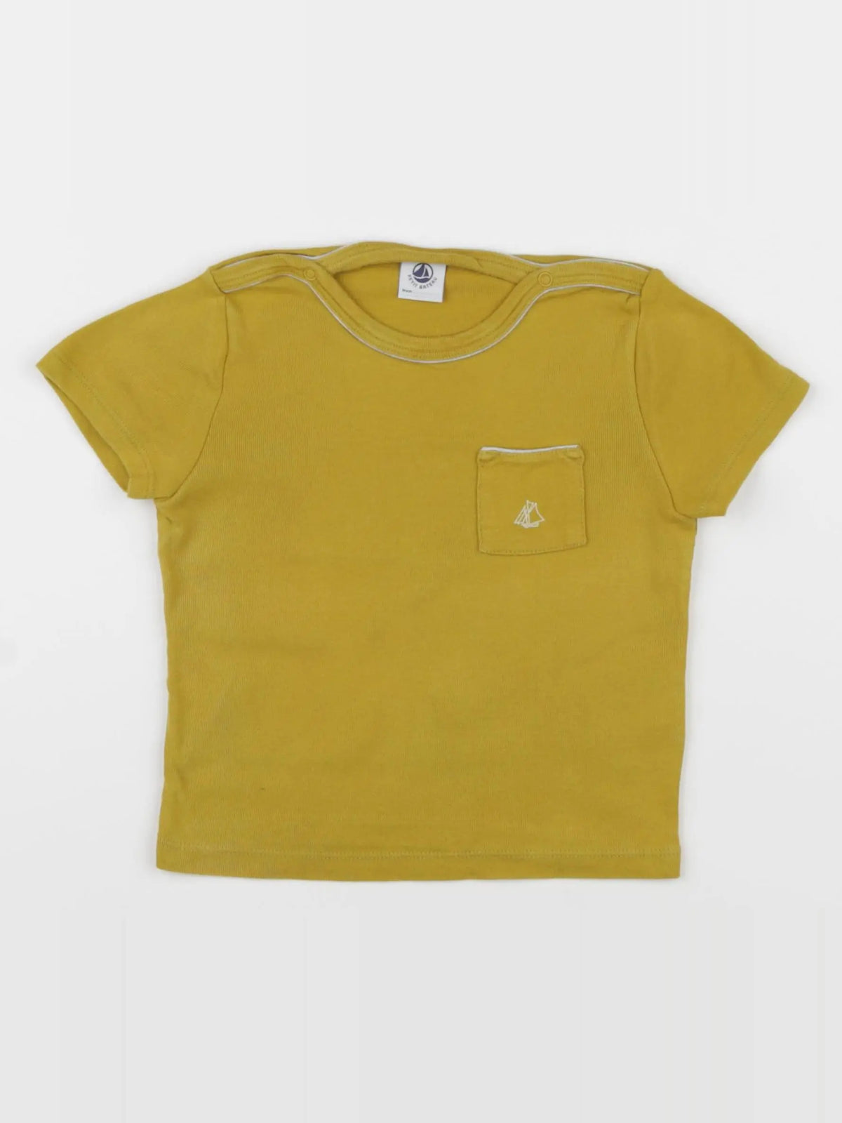 Petit Bateau - tee-shirt jaune - 24 mois