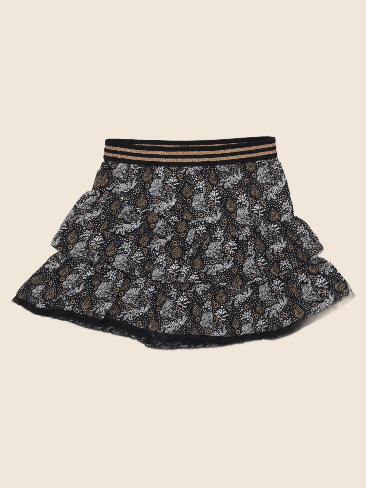 IKKS - jupe noir, marron - 8 ans
