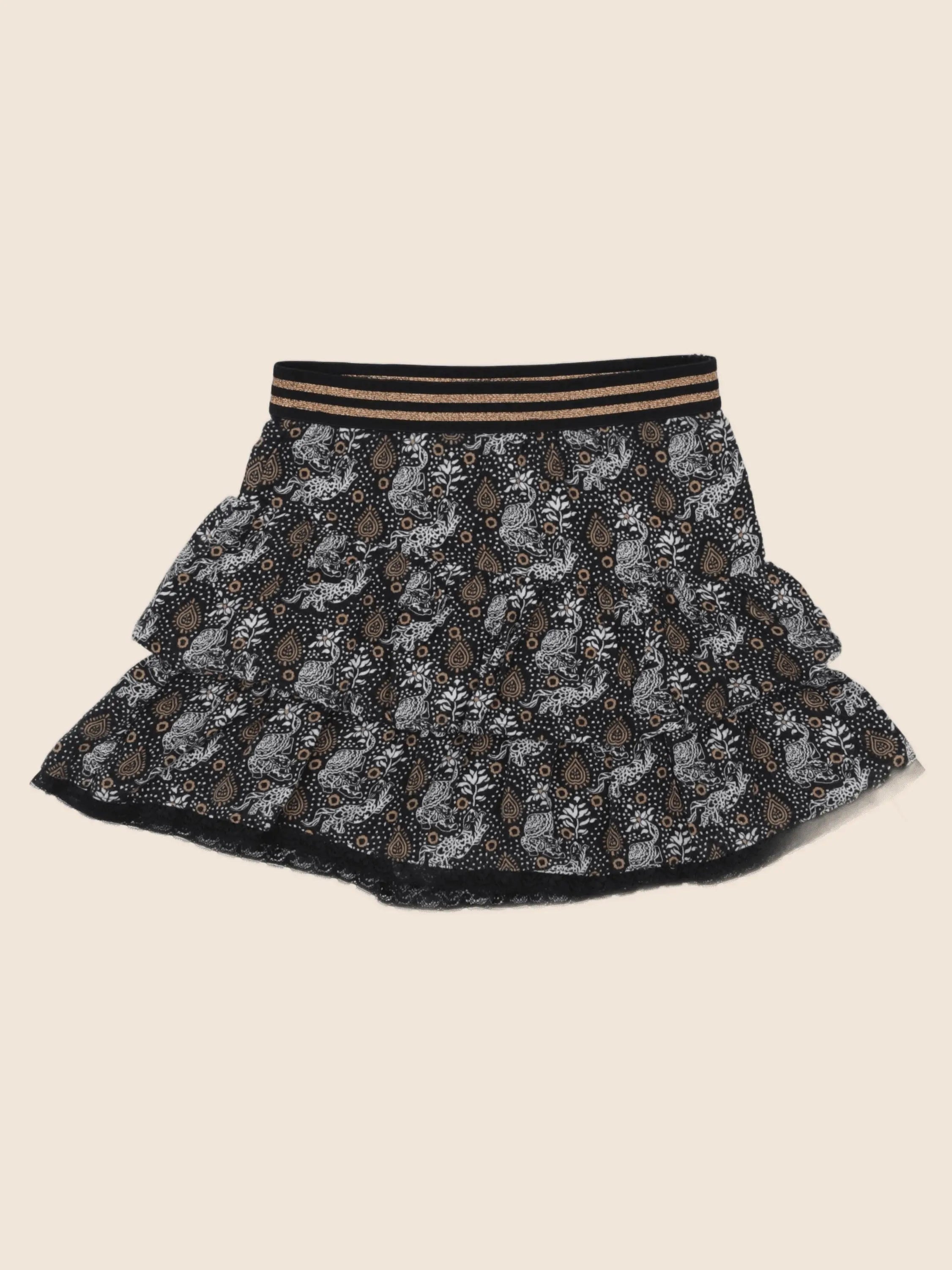 IKKS - jupe noir, marron - 8 ans