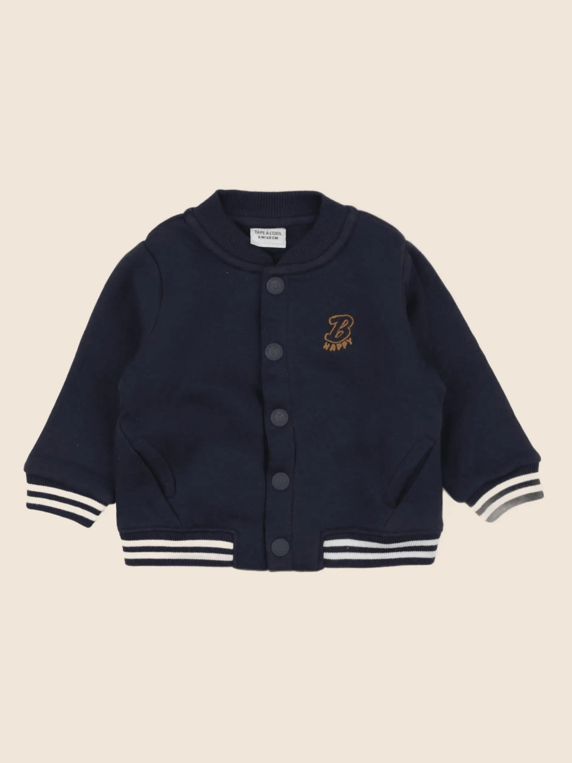 Tape à l'oeil - sweat bleu - 6 mois