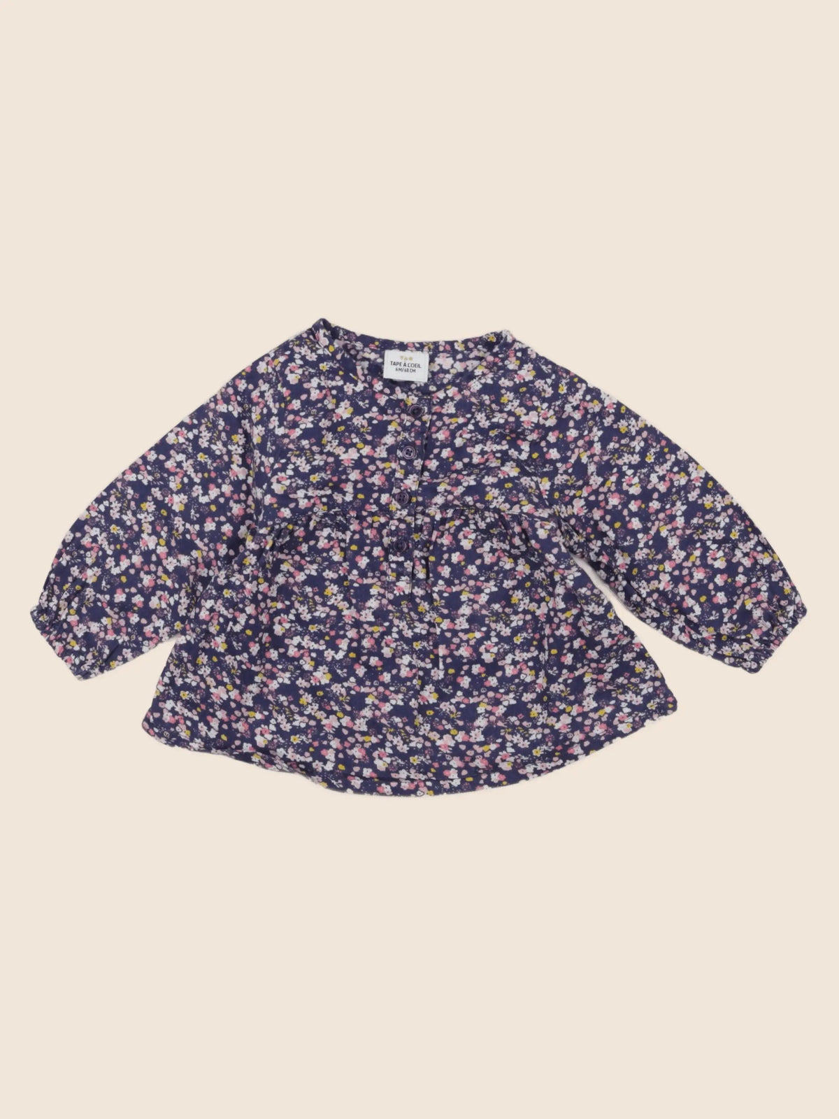 Tape à l'oeil - blouse violet - 6 mois