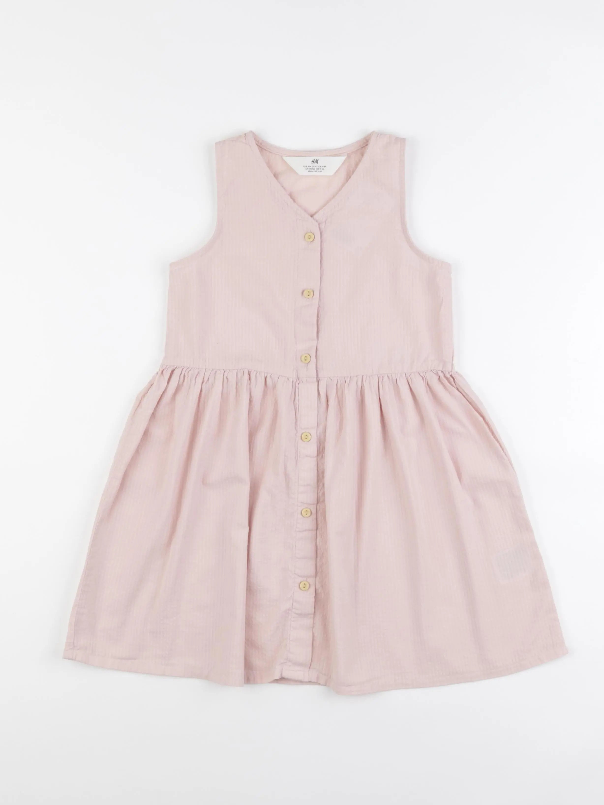 H&M - robe rose - 3/4 ans