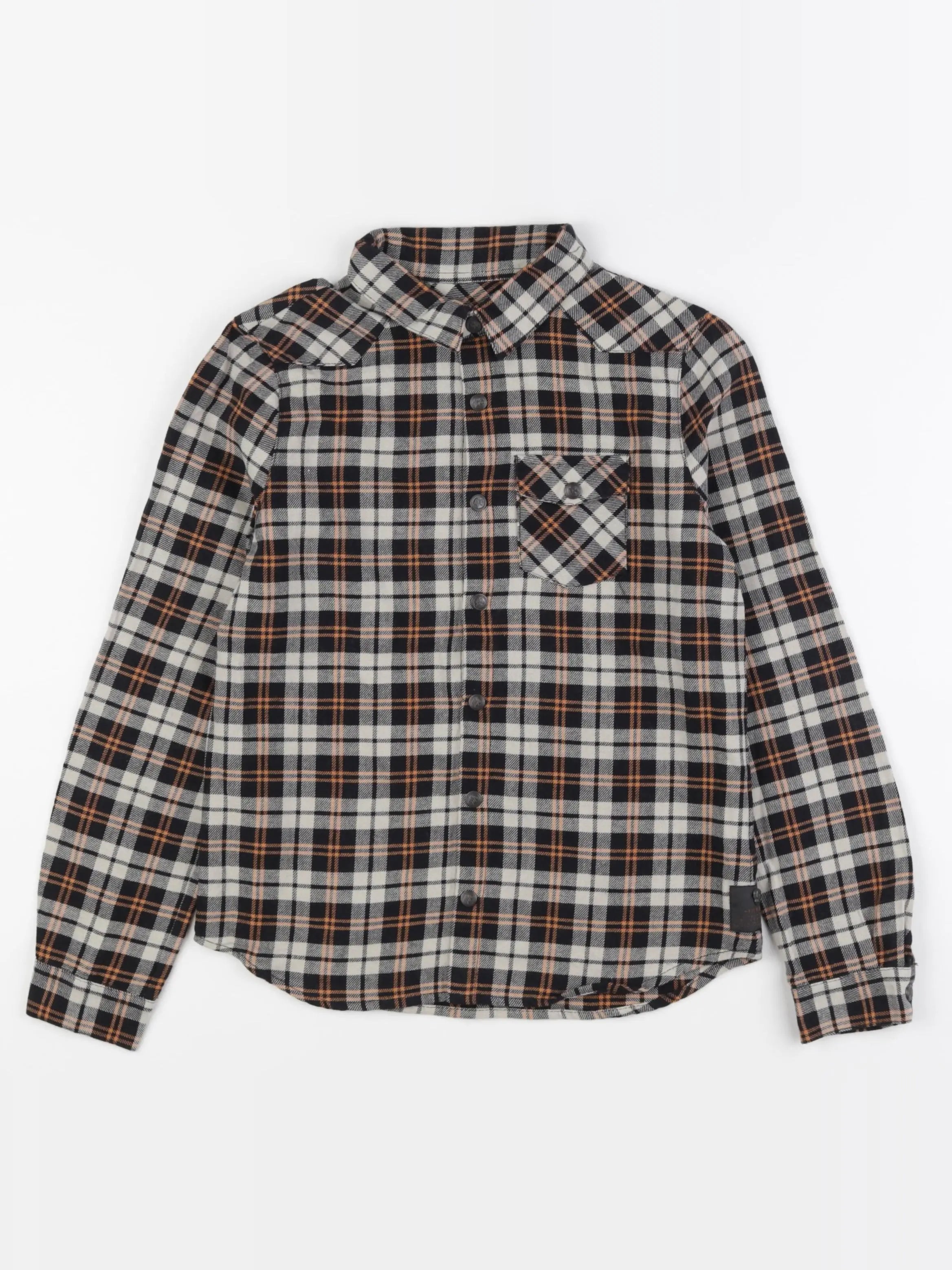 IKKS - chemise noir - 10 ans