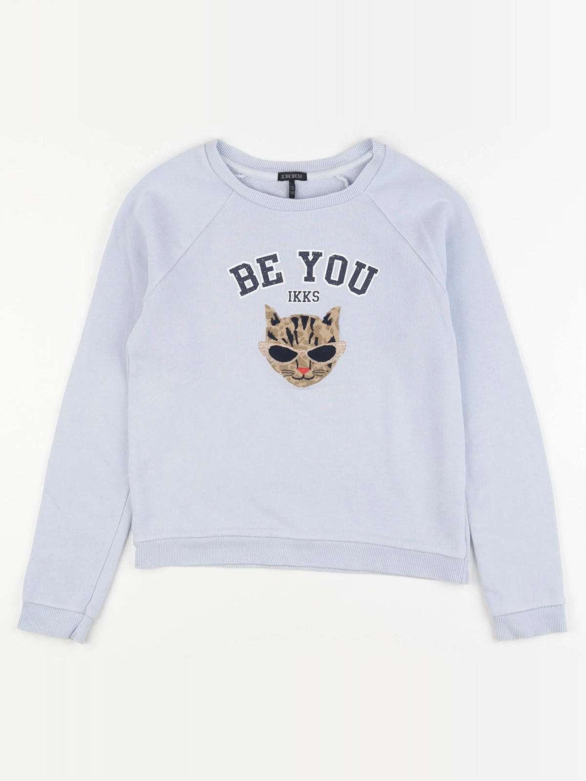 IKKS - sweat bleu - 10 ans