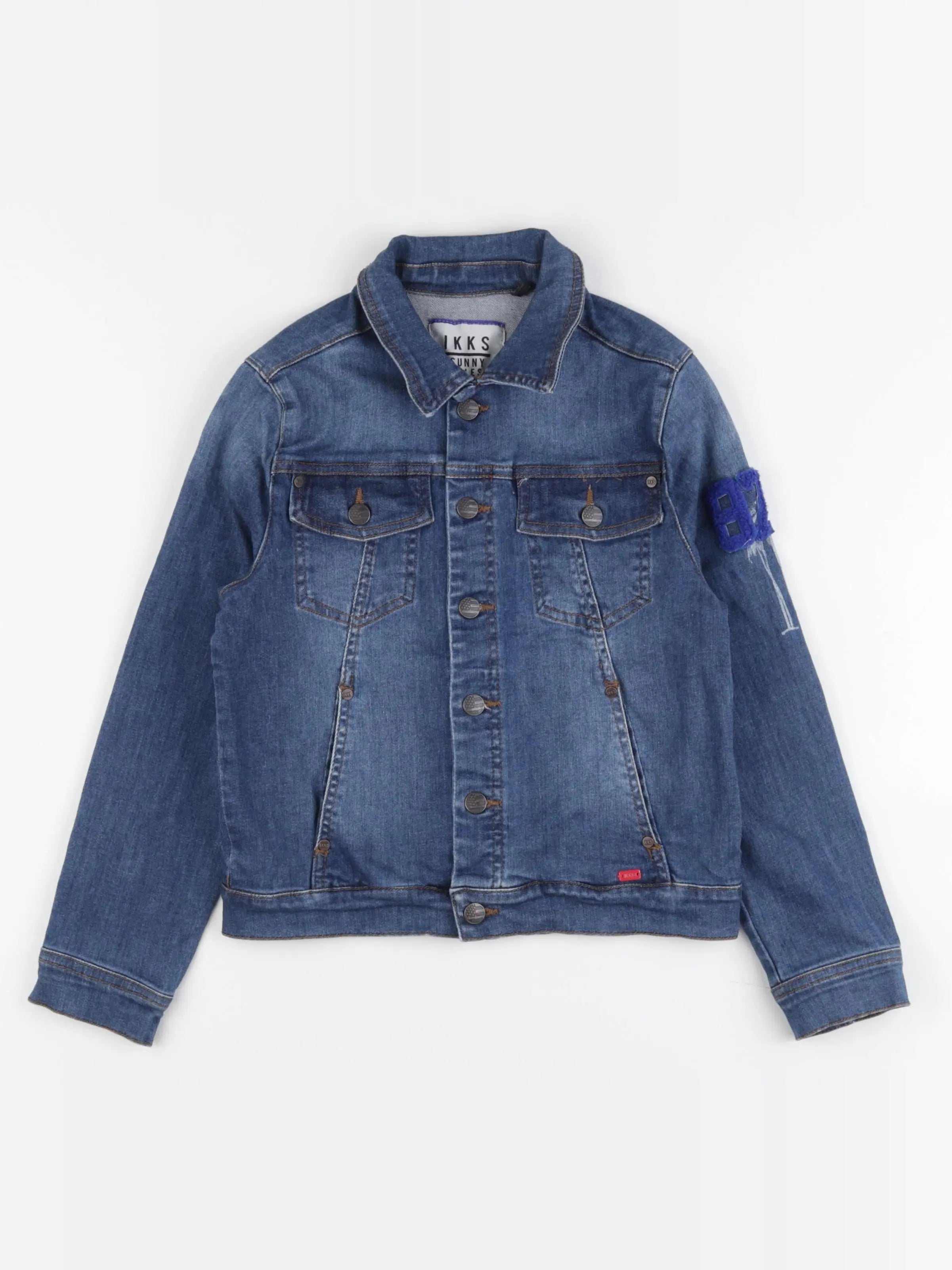 IKKS - veste bleu - 8 ans