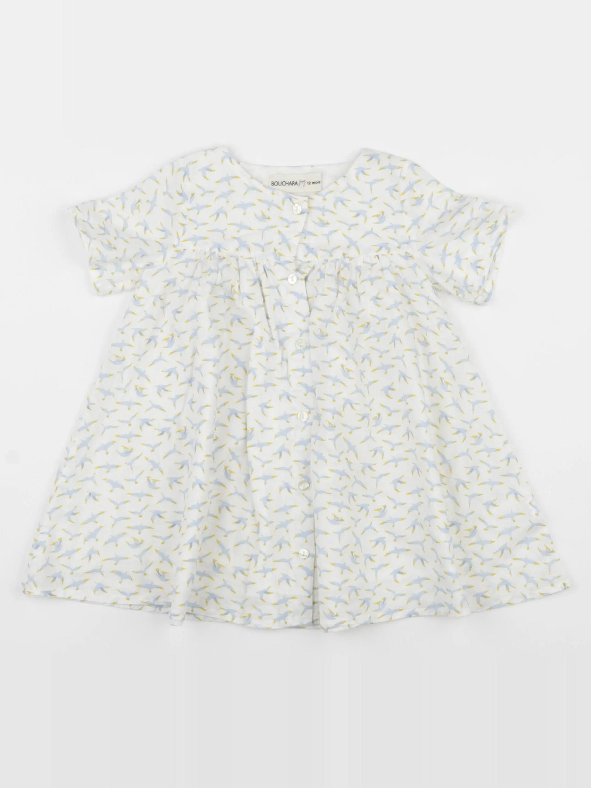 Bouchara - robe blanc - 12 mois