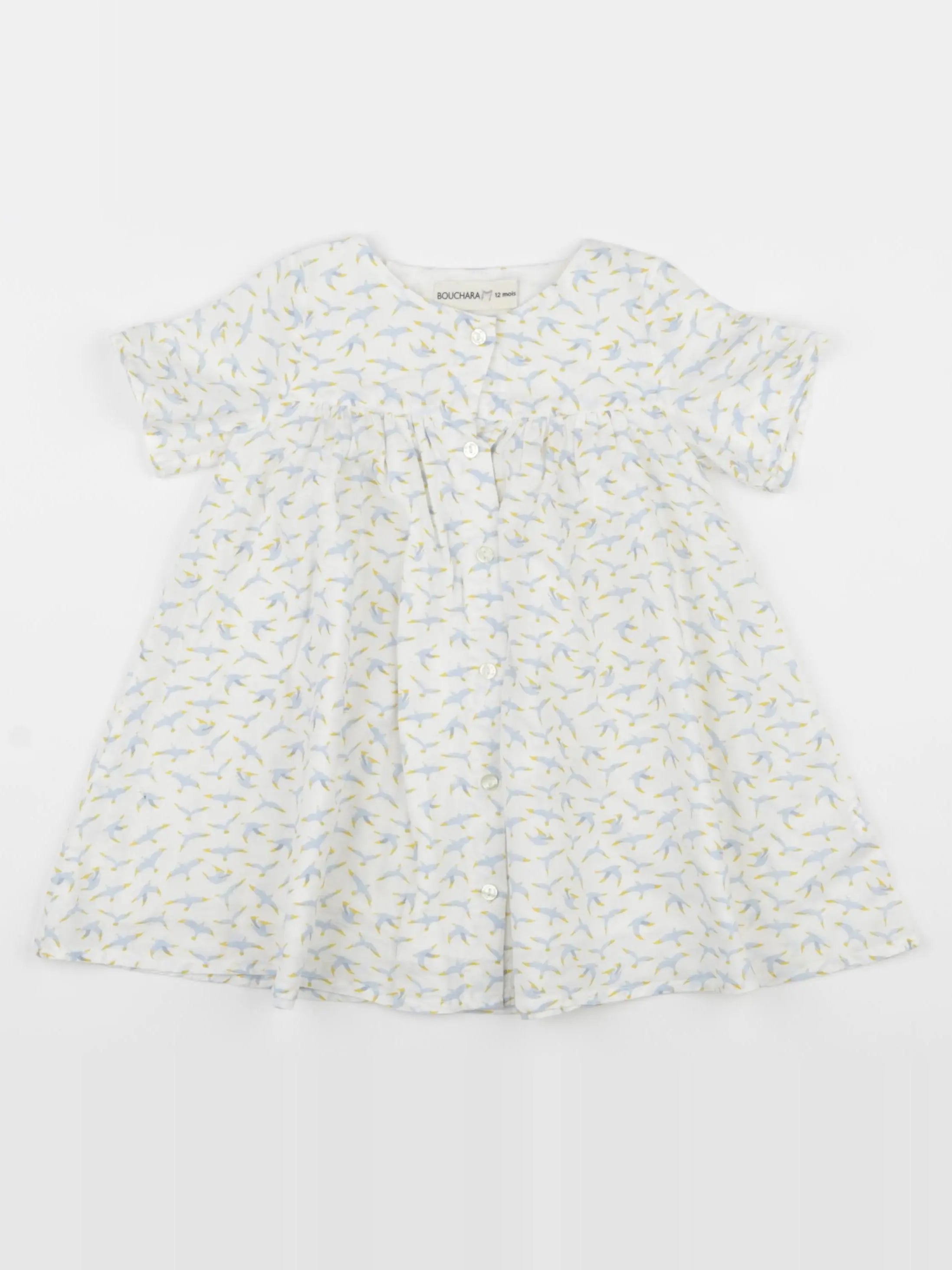 Bouchara - robe blanc - 12 mois