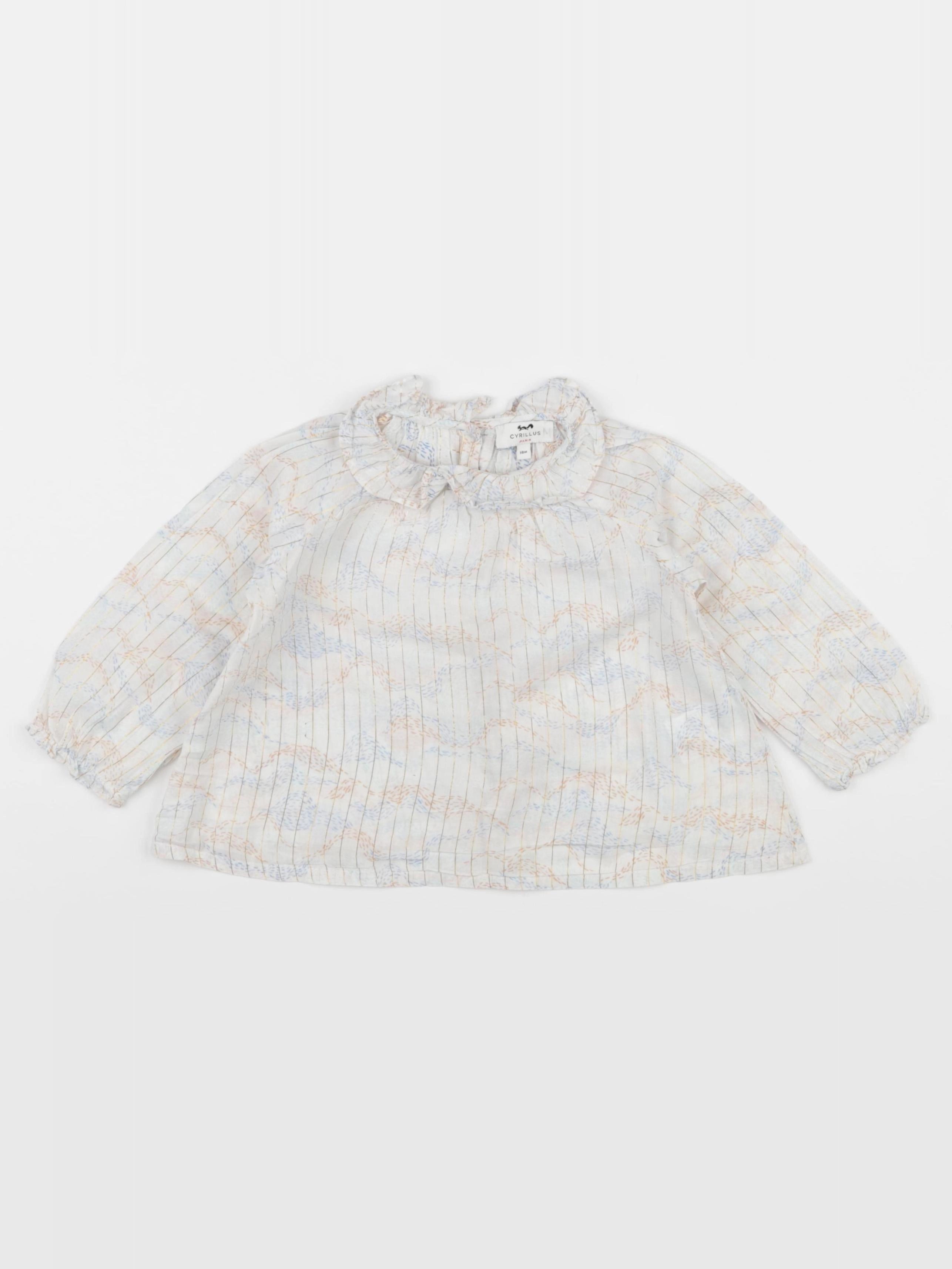 Cyrillus - blouse blanc - 18 mois
